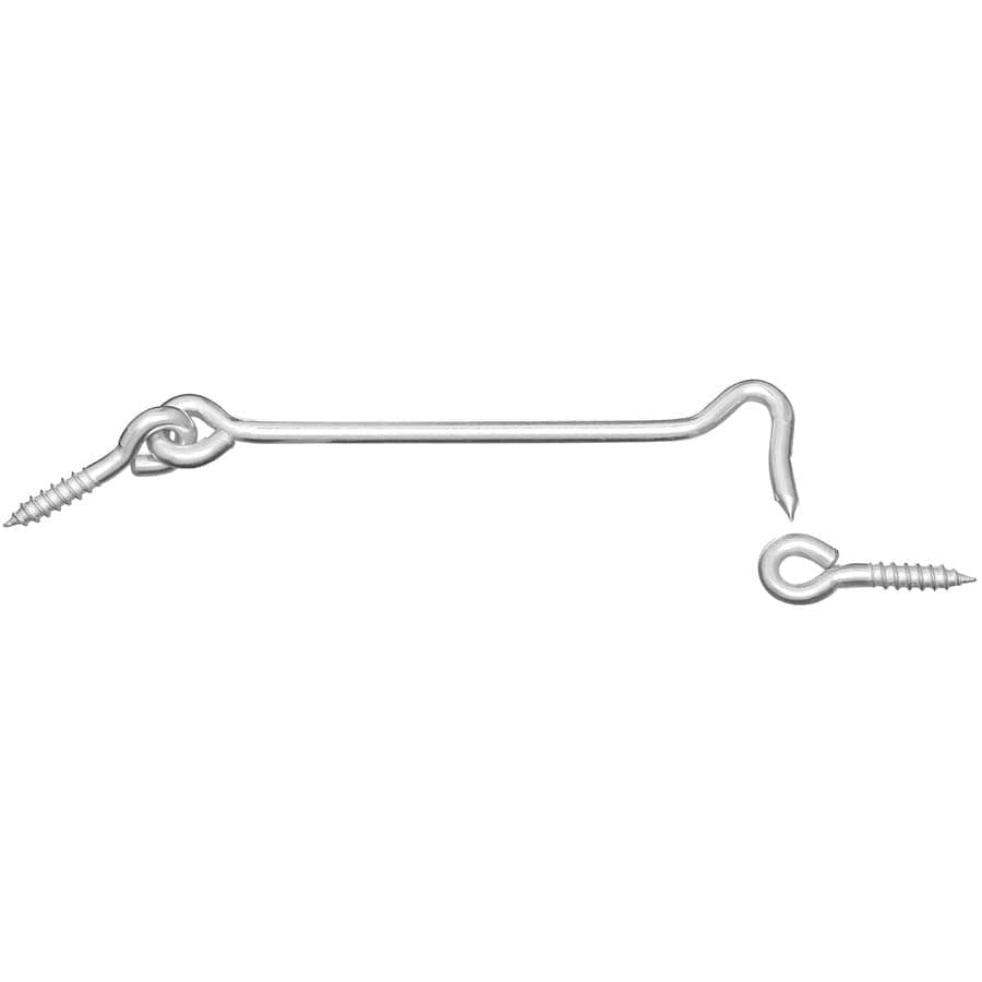 National Hardware 3.93-in Zinc Plated Steel Gate Hook and Eye in the Hooks  department at