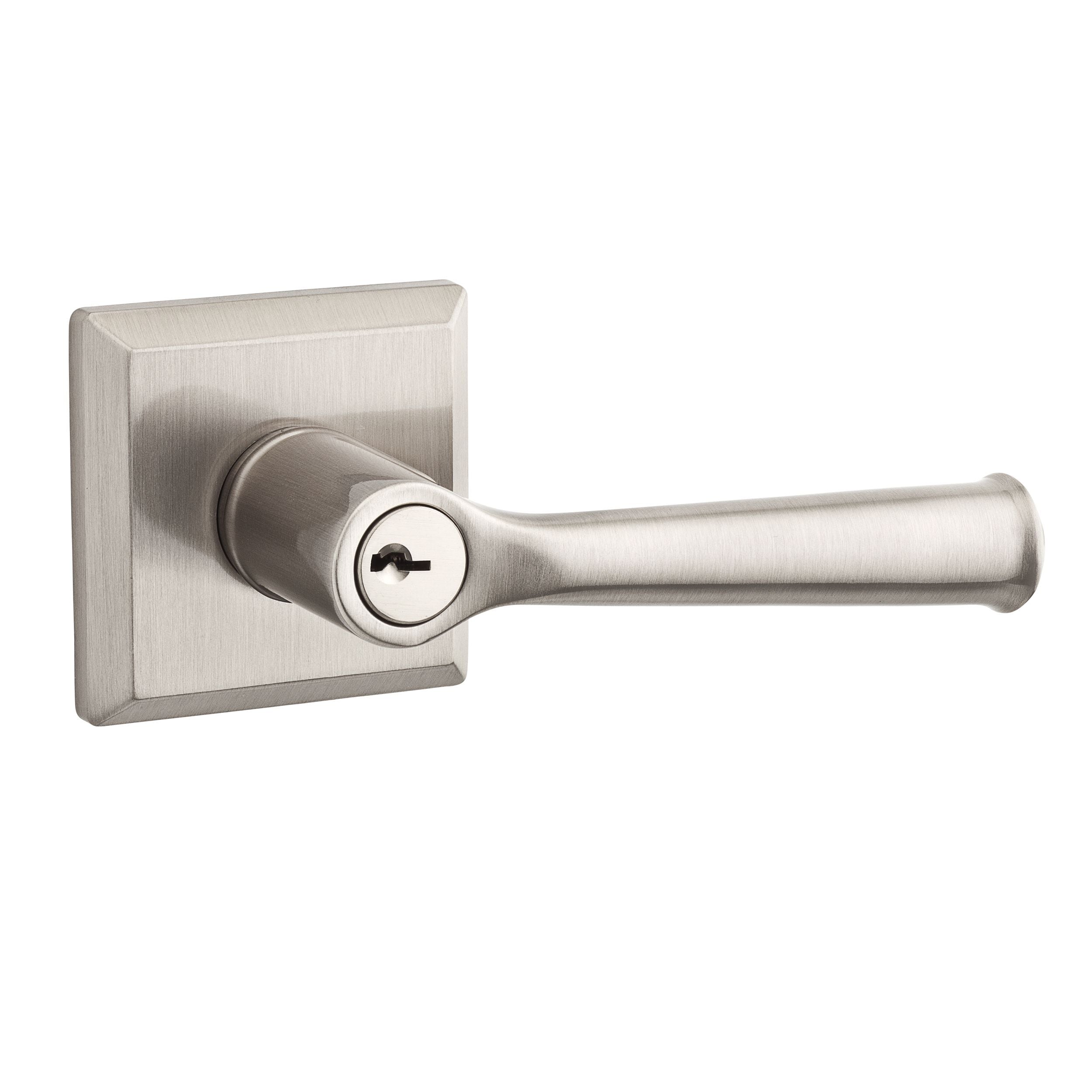 Baldwin Reserve Satin Nickel Interior Exterior Keyed Entry Door Handle   48533975 