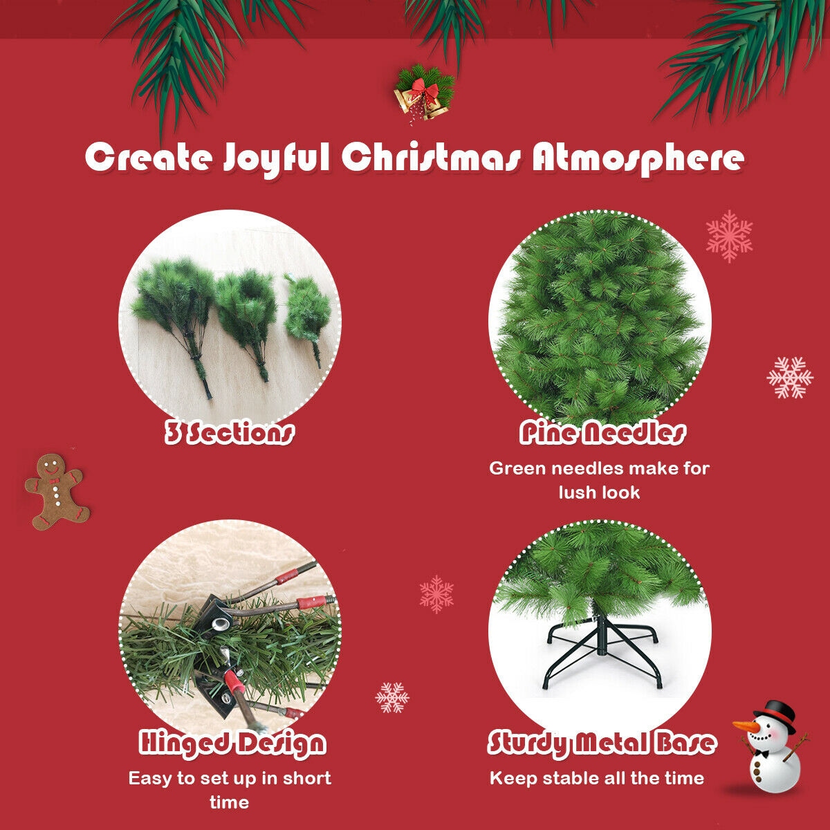 Forclover HYFW-TR807 Artificial-Christmas-Trees - View #7