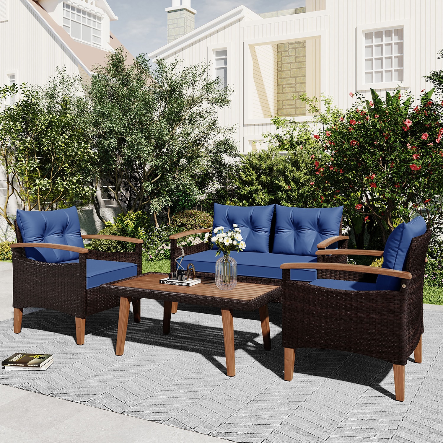 SINOFURN SYA380130BL Patio-Conversation-Sets - View #4