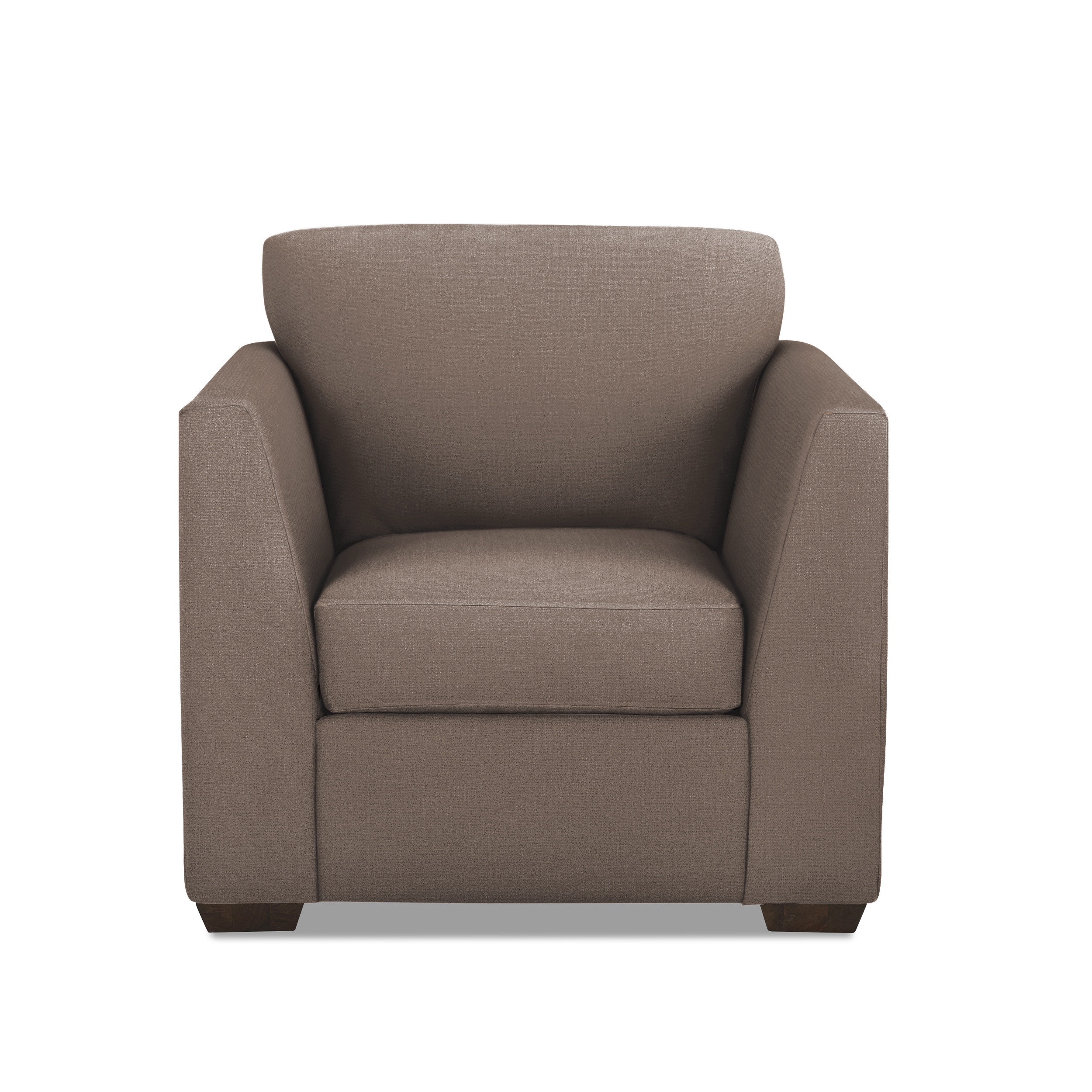 Klaussner Home Furnishings Trapani Modern Gray Club Chair in the Chairs  department at 