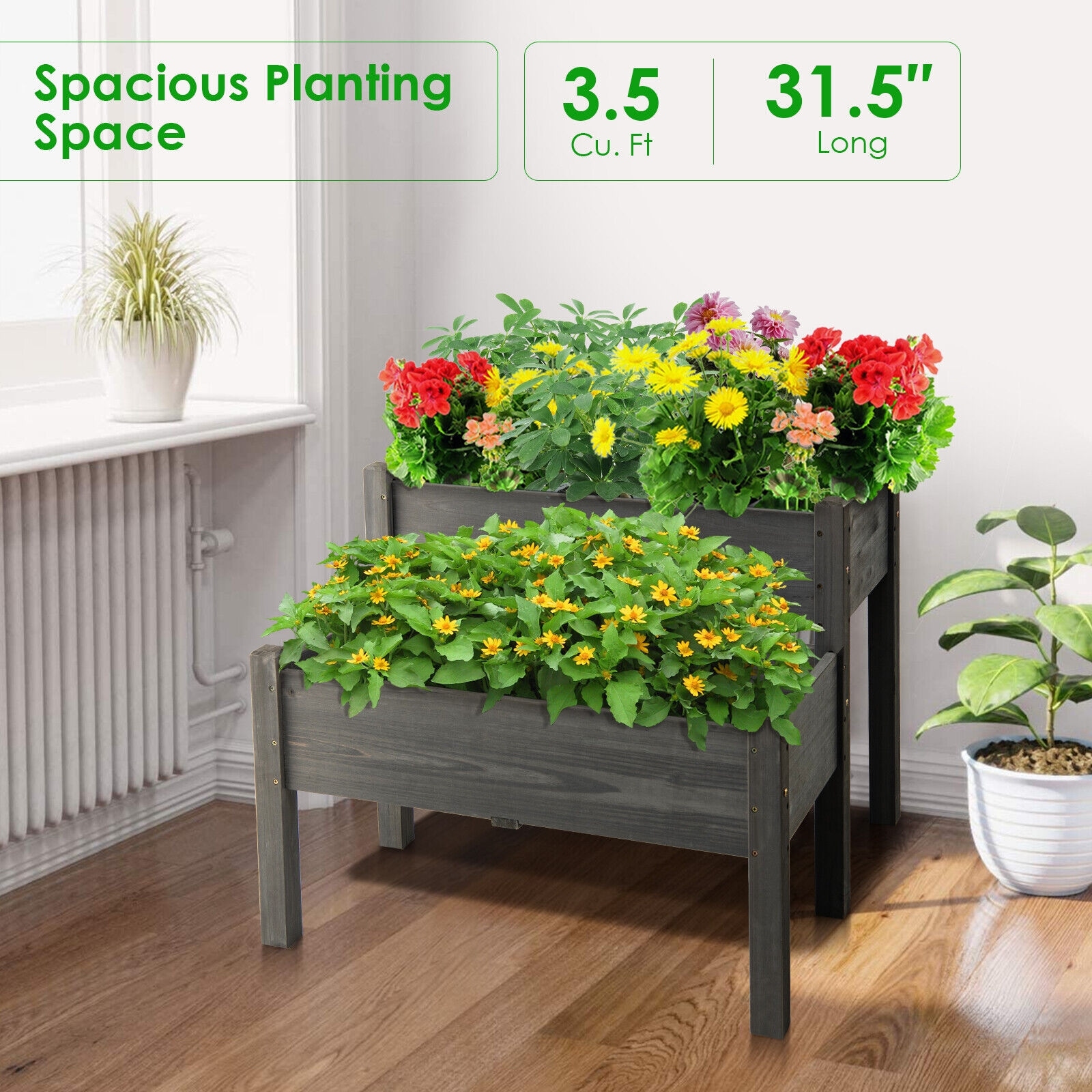 Ayelon OCMP8651GR Raised-Garden-Beds - View #3