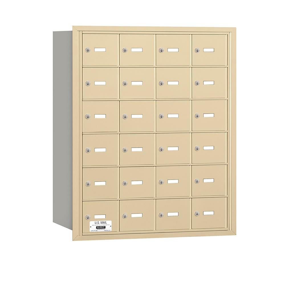 SALSBURY INDUSTRIES 3624SRP Recessed Mount Brown Metal Extra Large Lockable Cluster Mailbox