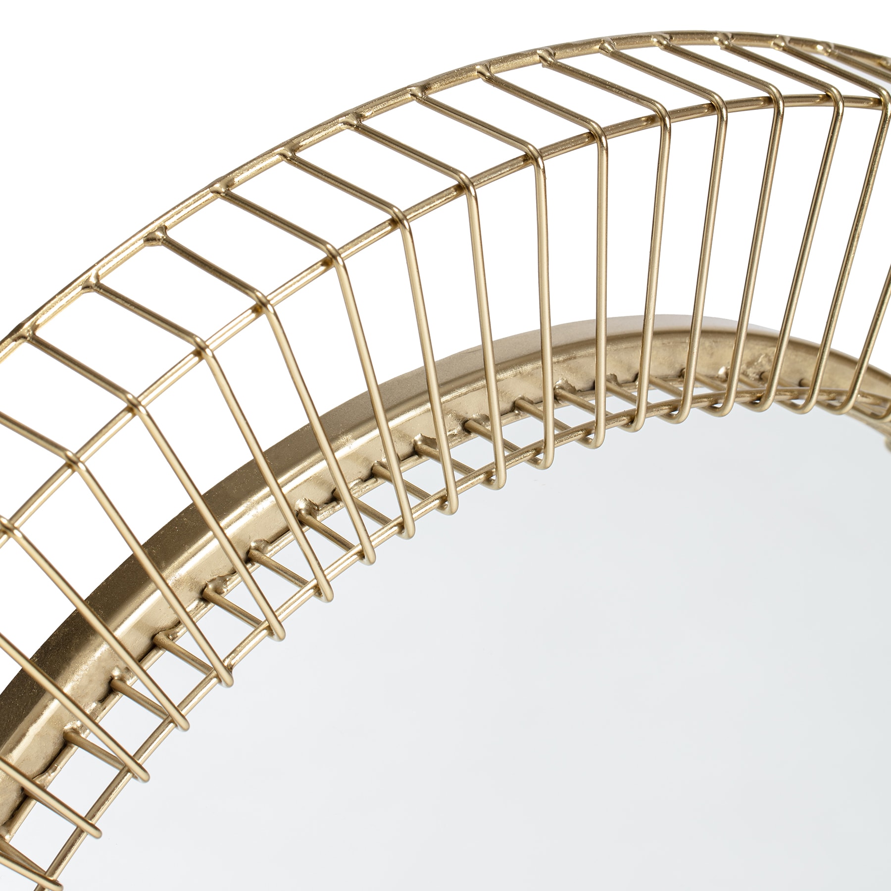 Argus 24" Round Gold Metal Sunbeam Wall Mirror