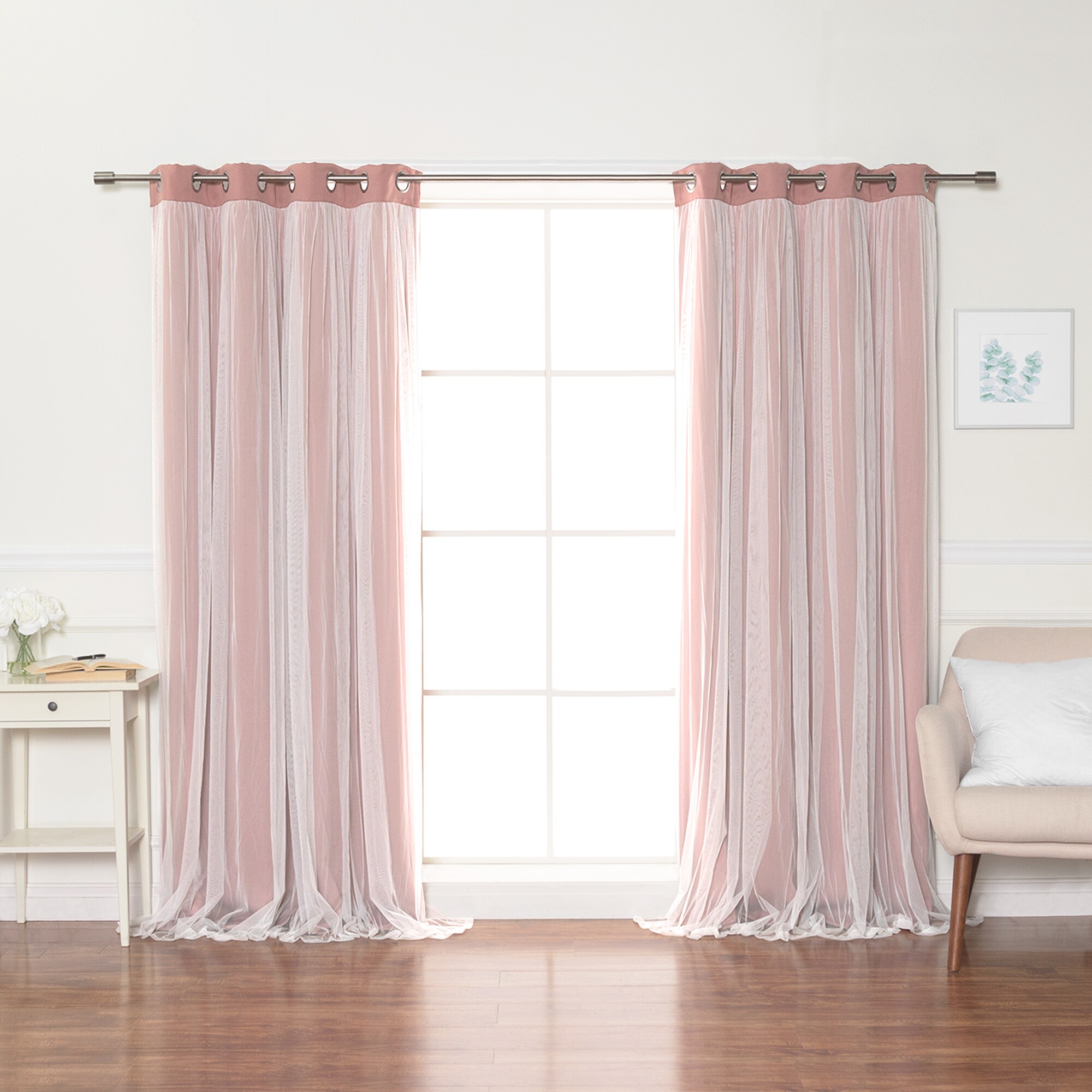 Best Home Fashion GR-MARRYME-63-MAUVE curtains - View #5