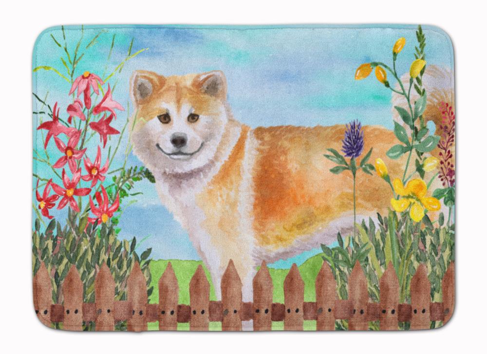 Caroline's Treasures CK1240RUG Springtime Dog 27-in x 19-in Multiple Colors/Finishes Microfiber Memory Foam Bath Mat