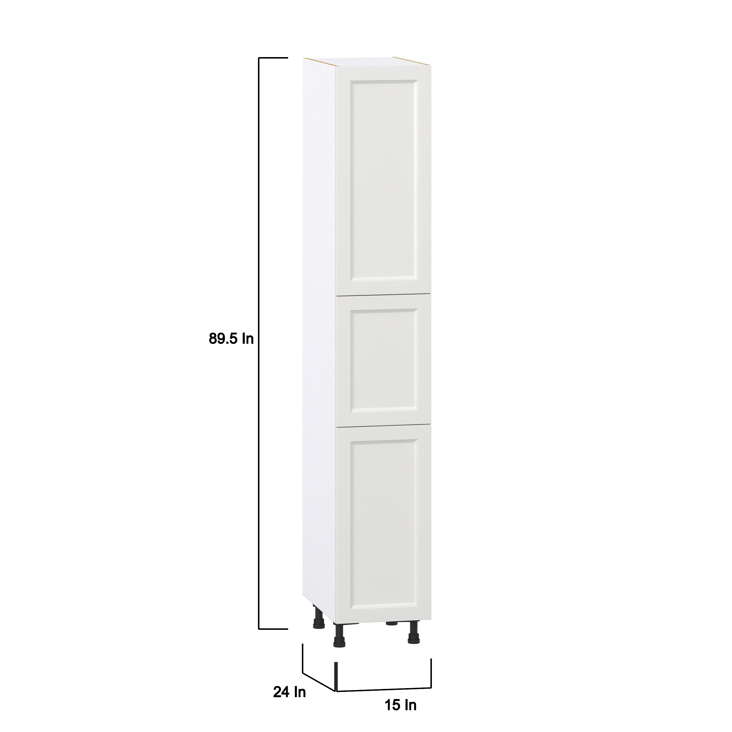 Pull Out Unit 12 Wide for Tall Pantry Modern Euro Slab Cabinet