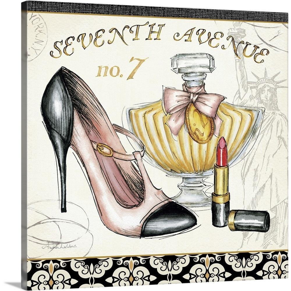 GreatBigCanvas 1057085-24-16X16 Boutique de Luxe III by Andrea 16-in H x 16-in W Abstract Print on Canvas