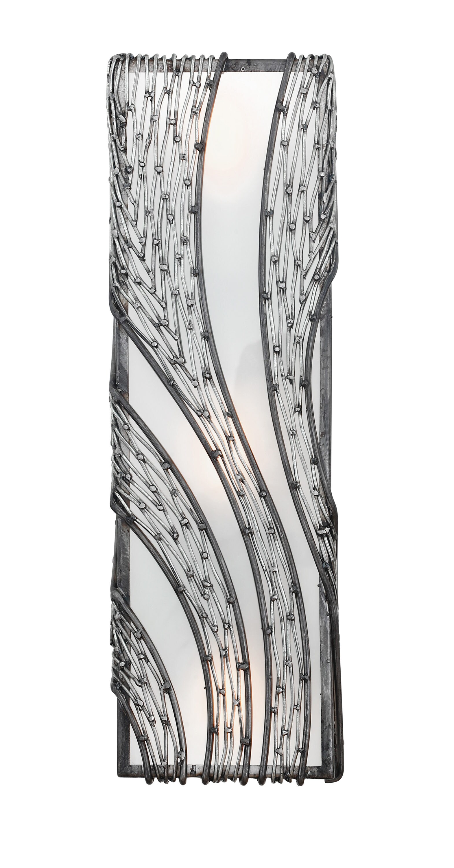 Varaluz 240W03SL Flow 6.5-Inches W 3 -Light Steel Transitional Wall Sconce