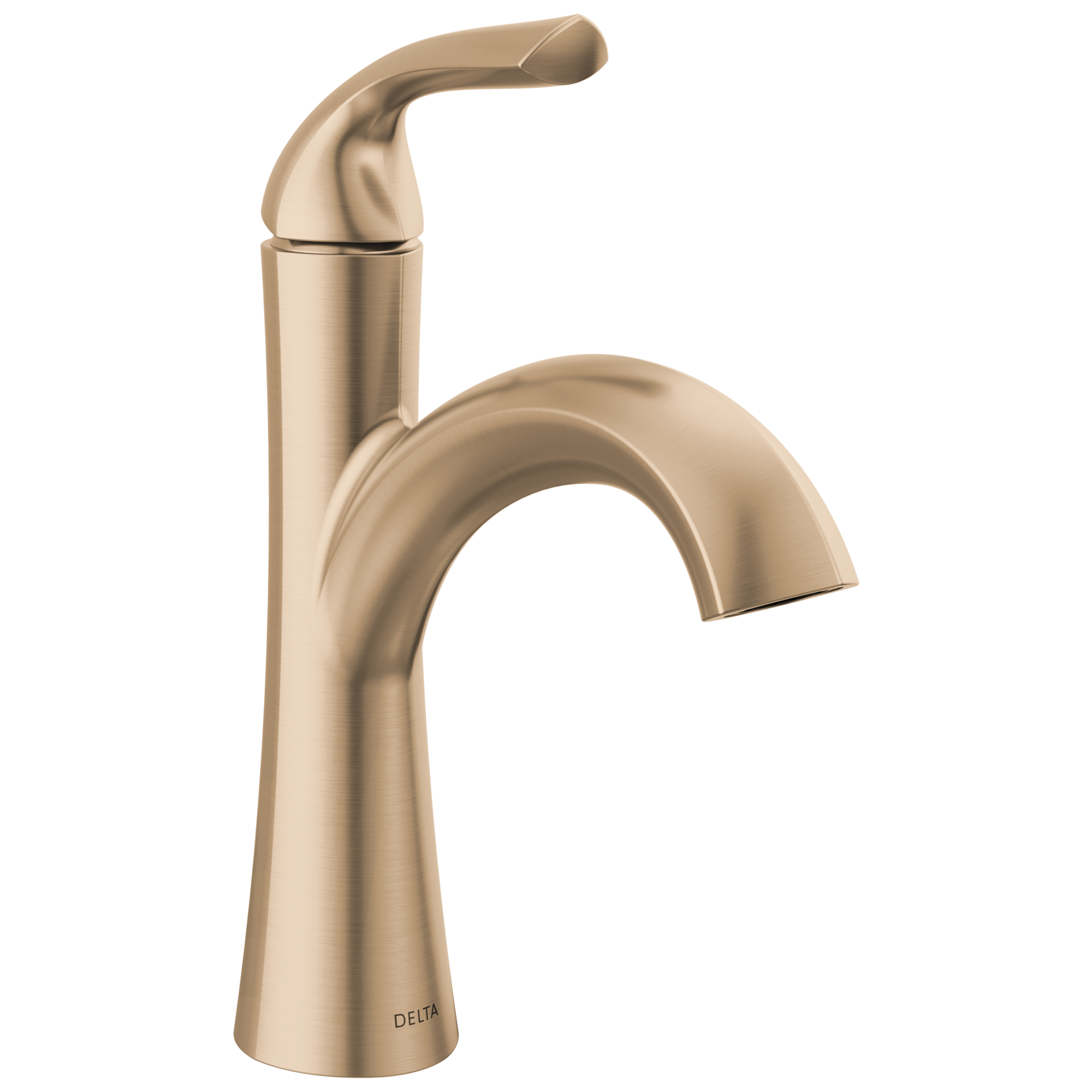 Delta Eldren Champagne Bronze 1-handle Single Hole WaterSense High-arc ...