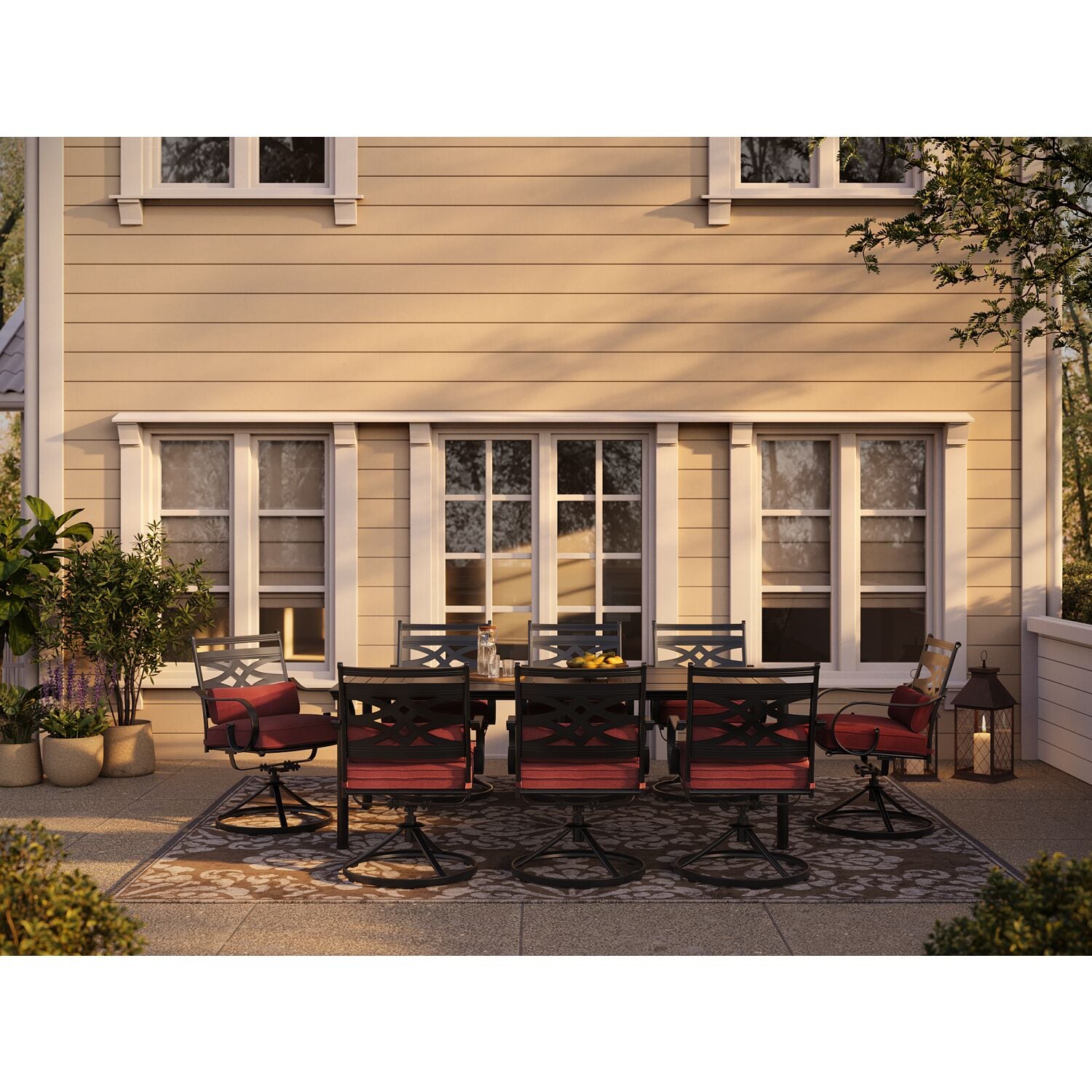 Hanover MCLRDN9PCSW8-CHL Patio-Dining-Sets - View #10