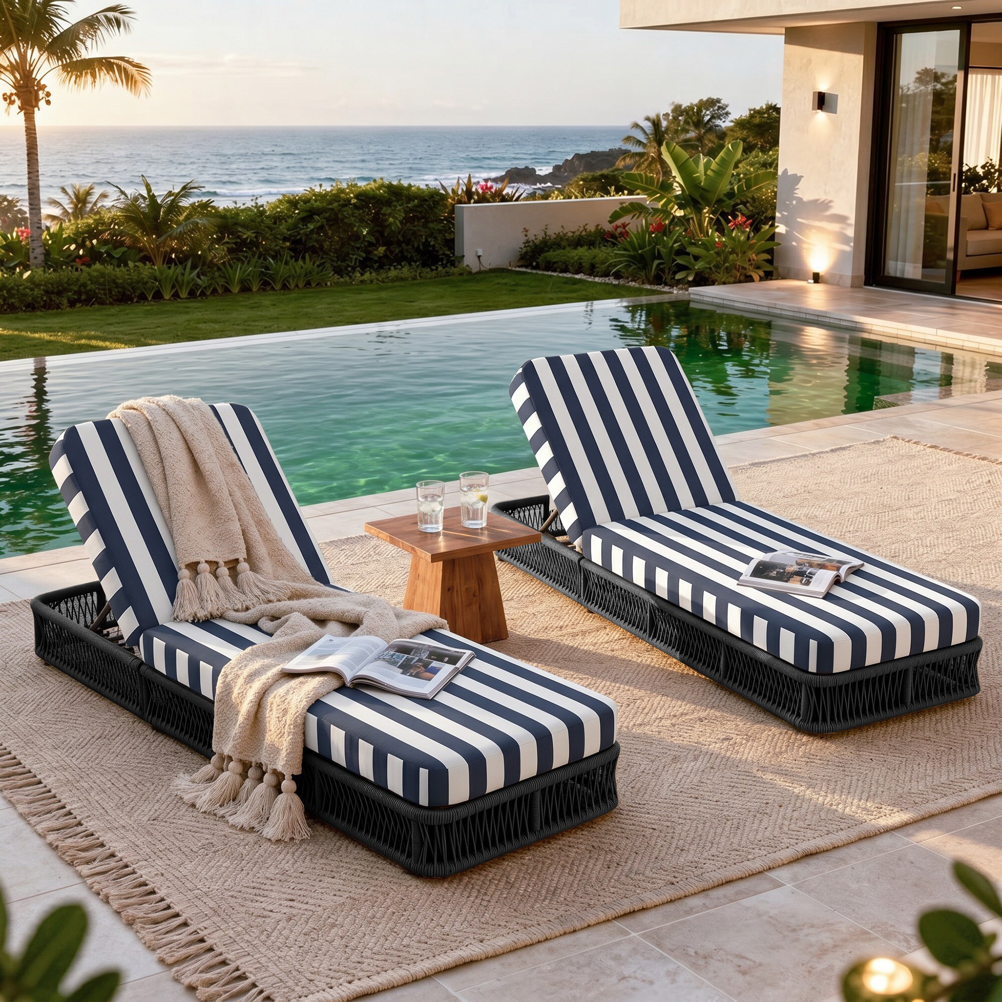 Dreamsidea LS-OD0015-BK-S BL-2 Patio-Chairs - View #2
