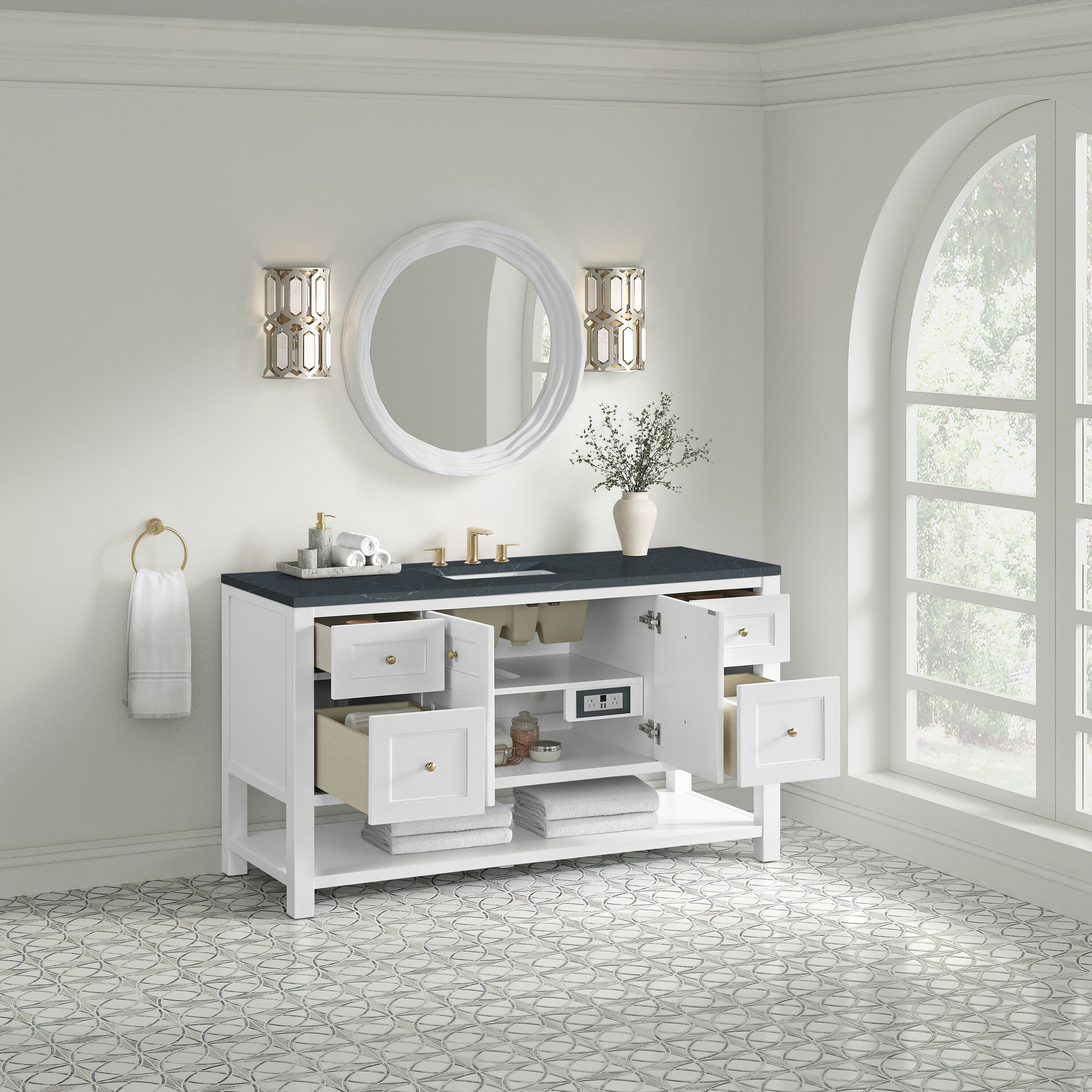 James Martin Vanities 330-V60S-BW-3CSP Bath-Vanity-Combo - View #4