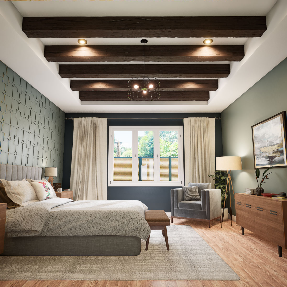 Ekena Millwork BMHH2C0060X060X096ZM Faux-Beams - View #7