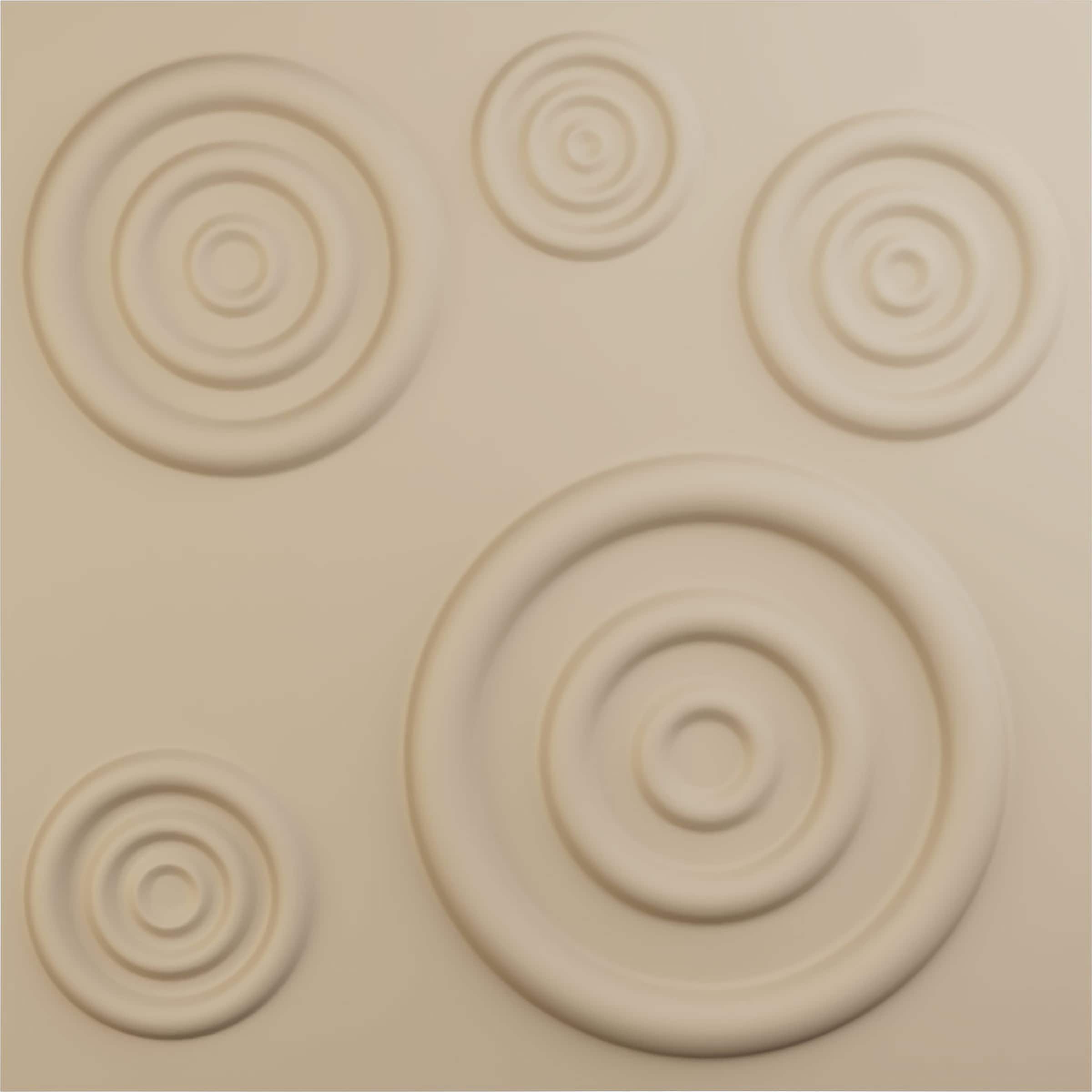 Ekena Millwork WP20X20REGBE 19-5/8-in x 19-5/8-in Embossed Paintable/Stainable Brown/Tan PVC Wall Panel (