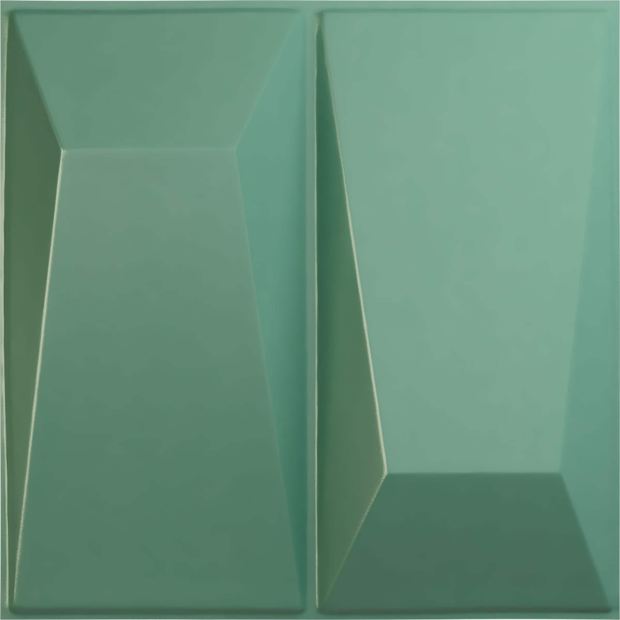 Ekena Millwork WP12X12LOFSM-CASE-12 11-7/8-in x 11-7/8-in Embossed Paintable/Stainable Green PVC Wall Panel ( 12 -Pack, Covers 11.76-sq ft )