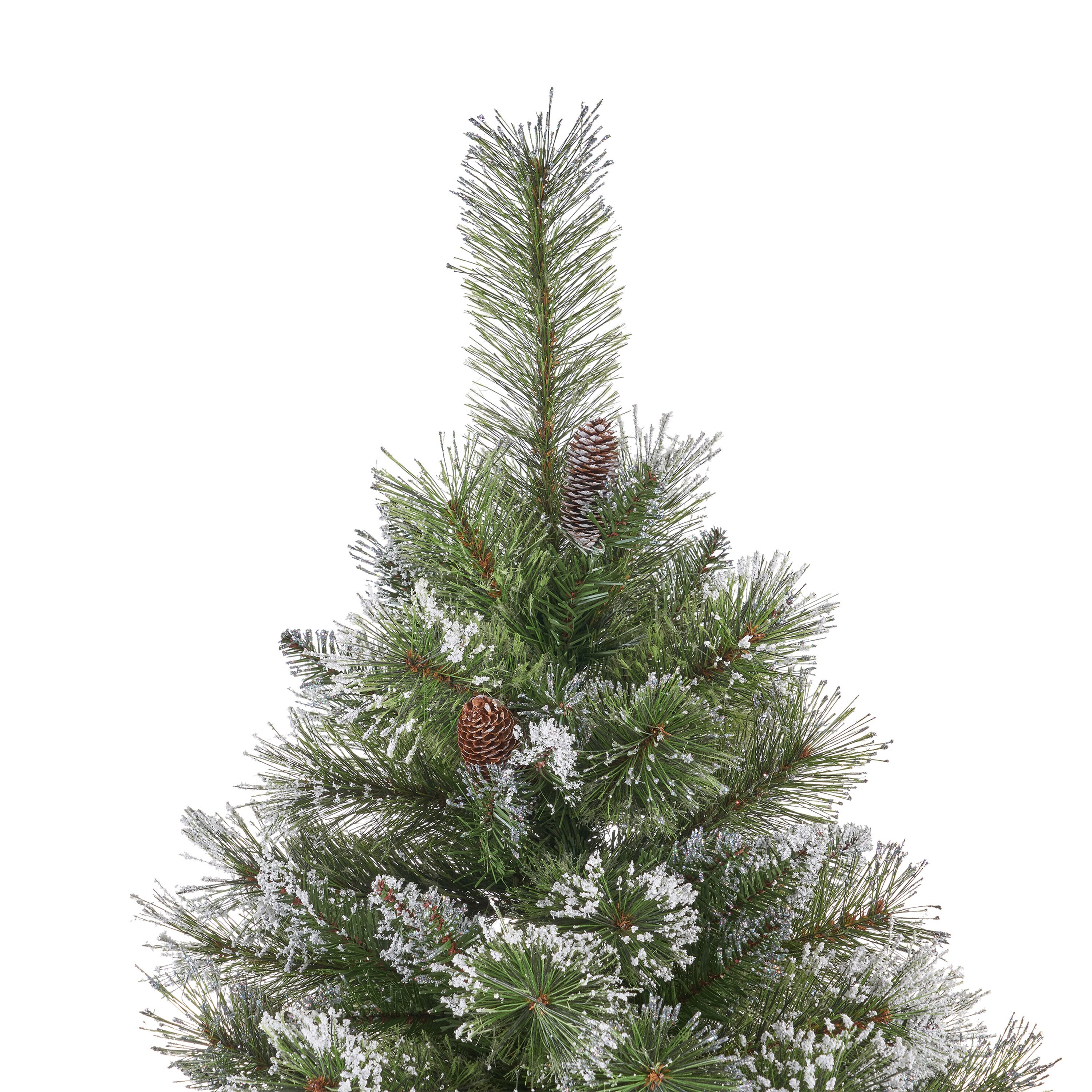 Best Selling Home Decor 7.5-ft Cashmere Pine Flocked Artificial ...