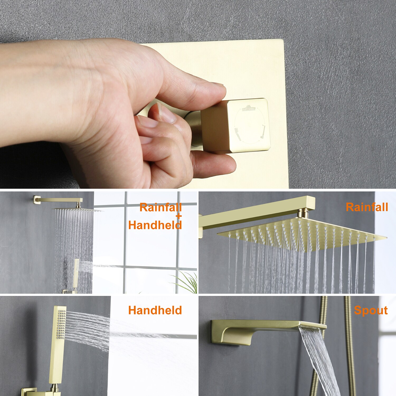Cobbe LSSSSFF0110G Showerhead-Bar-Panels - View #5