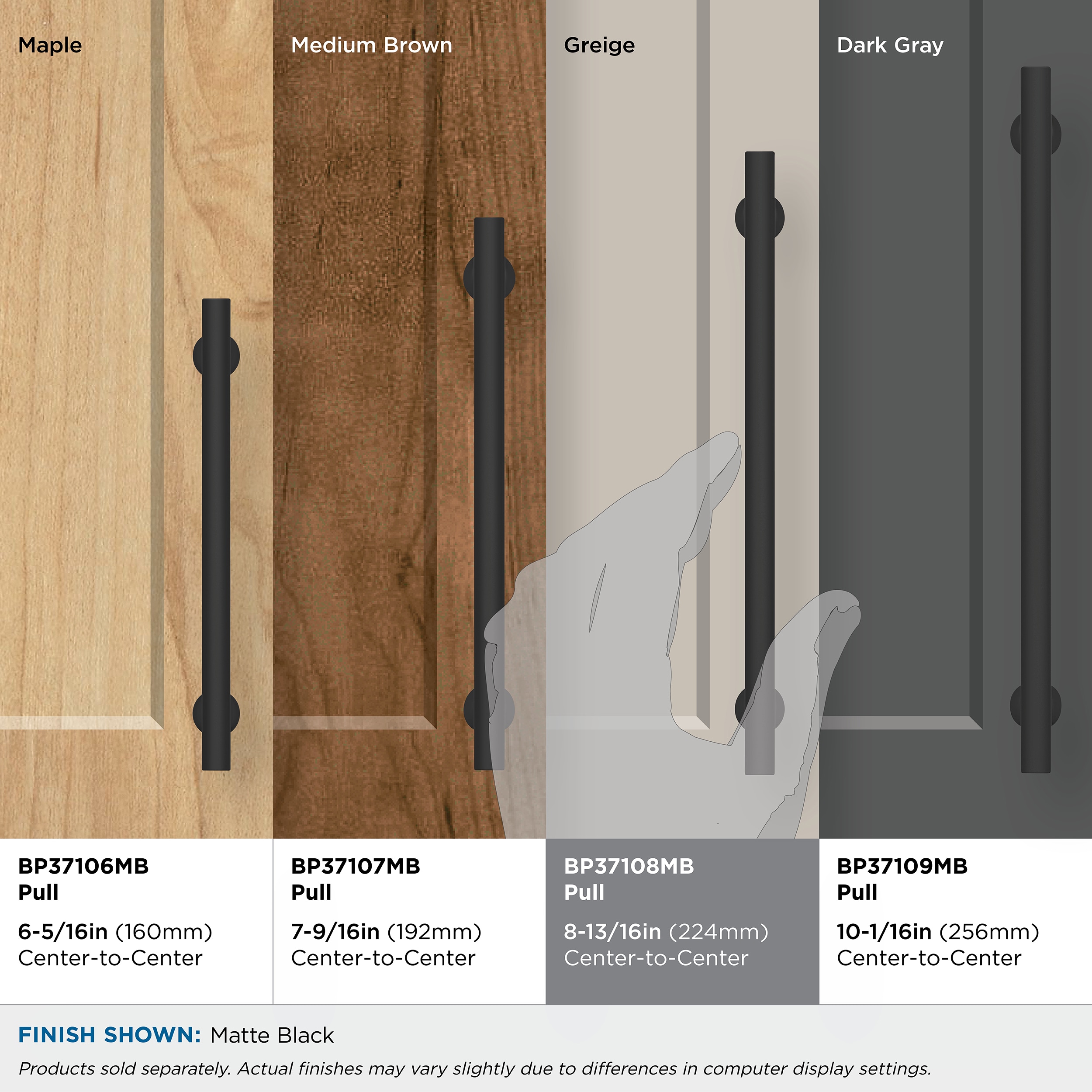 Amerock BP37108MB Cabinet-Pulls - View #5