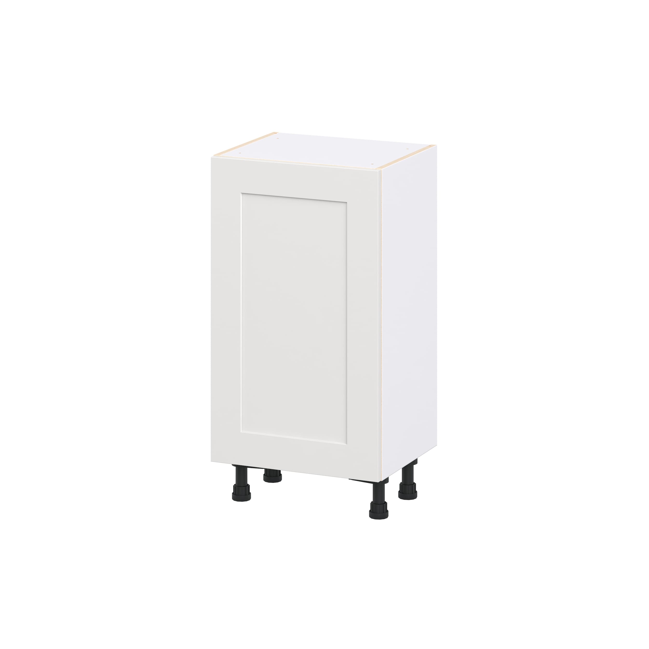 Hugo&Borg DSB1814FHI3(L/R)-JO Jolie 18-in W x 34.5-in H x 14.75-in D Warm White 3 -Drawers Base Fully assembled Cabinet Flat Panel Shaker