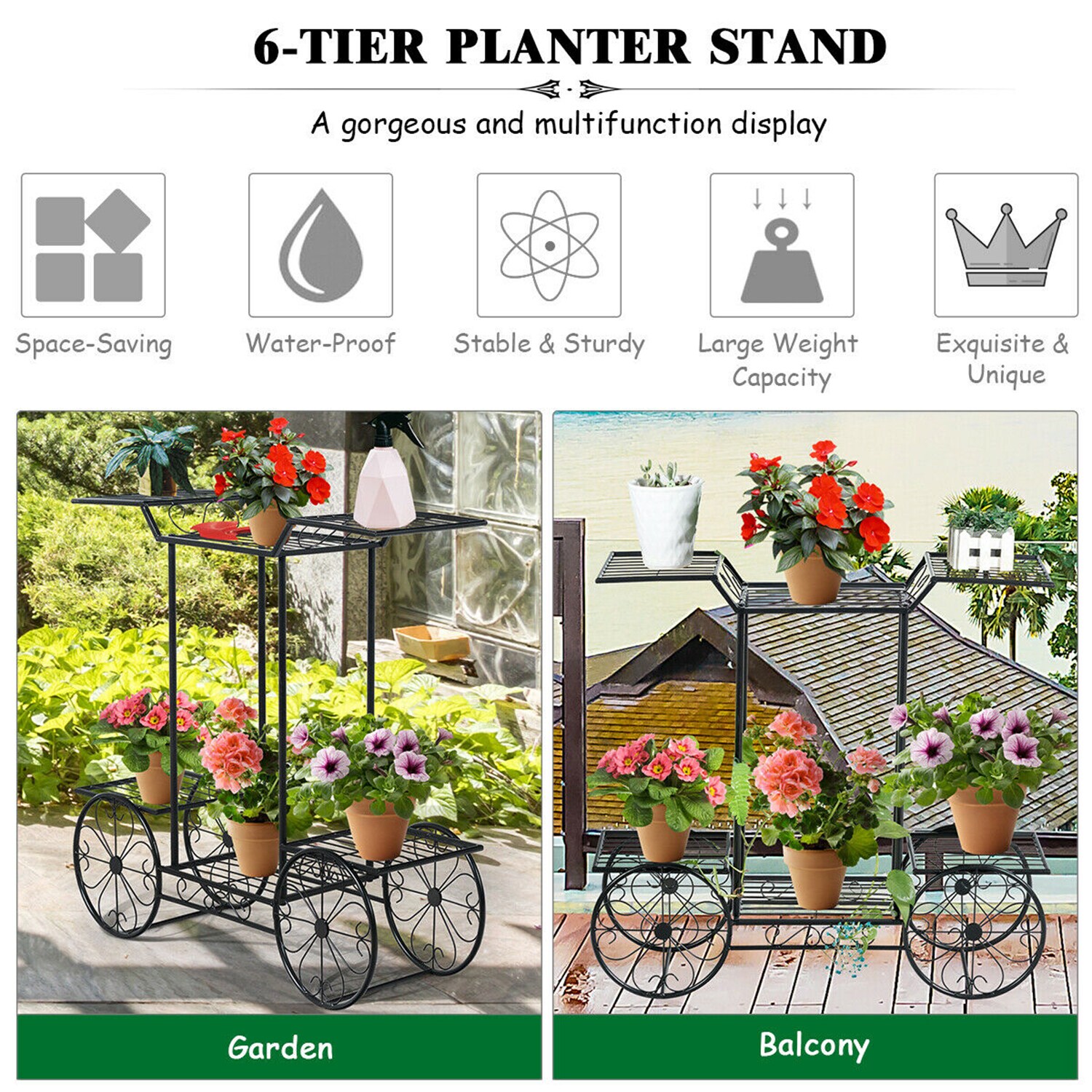WELLFOR GT-HPY-3439 Plant-Stand - View #2