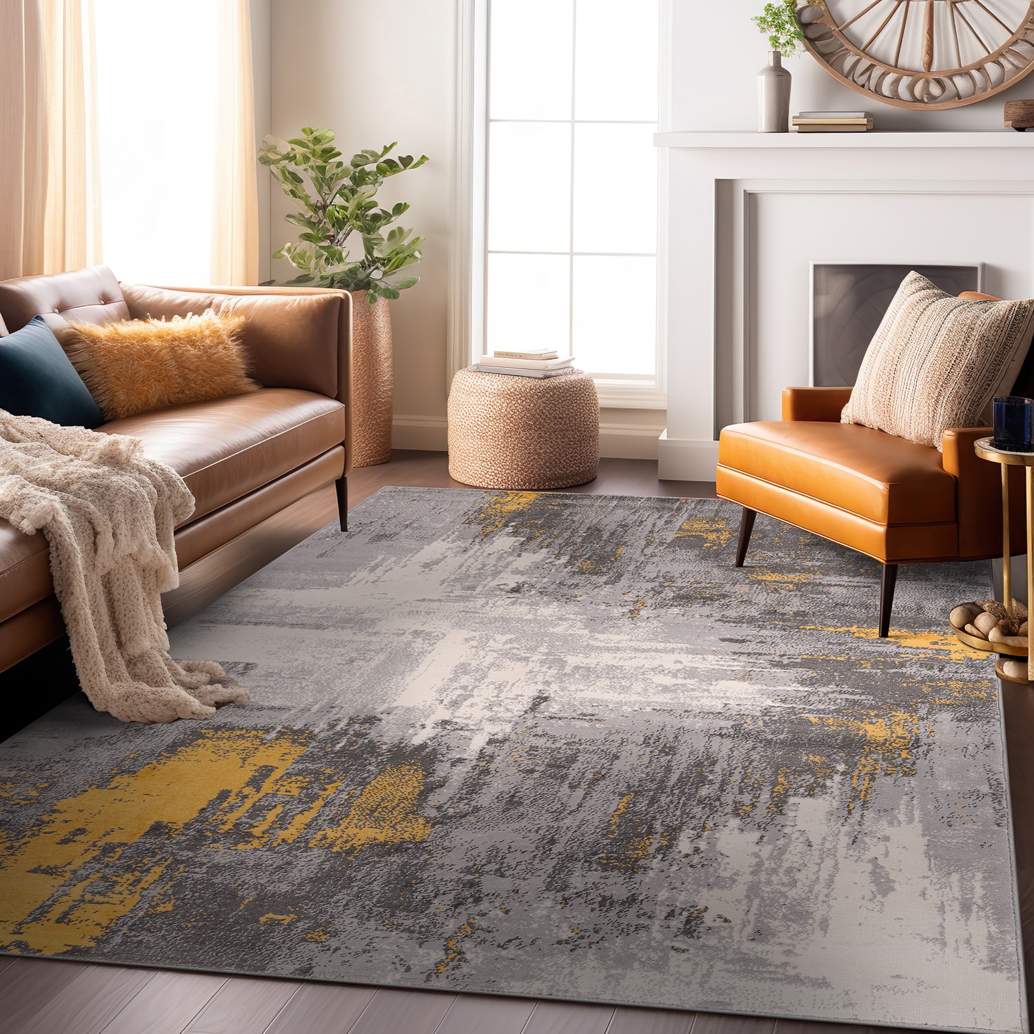 World Rug Gallery 4055YELLOW5X7 rugs - View #7
