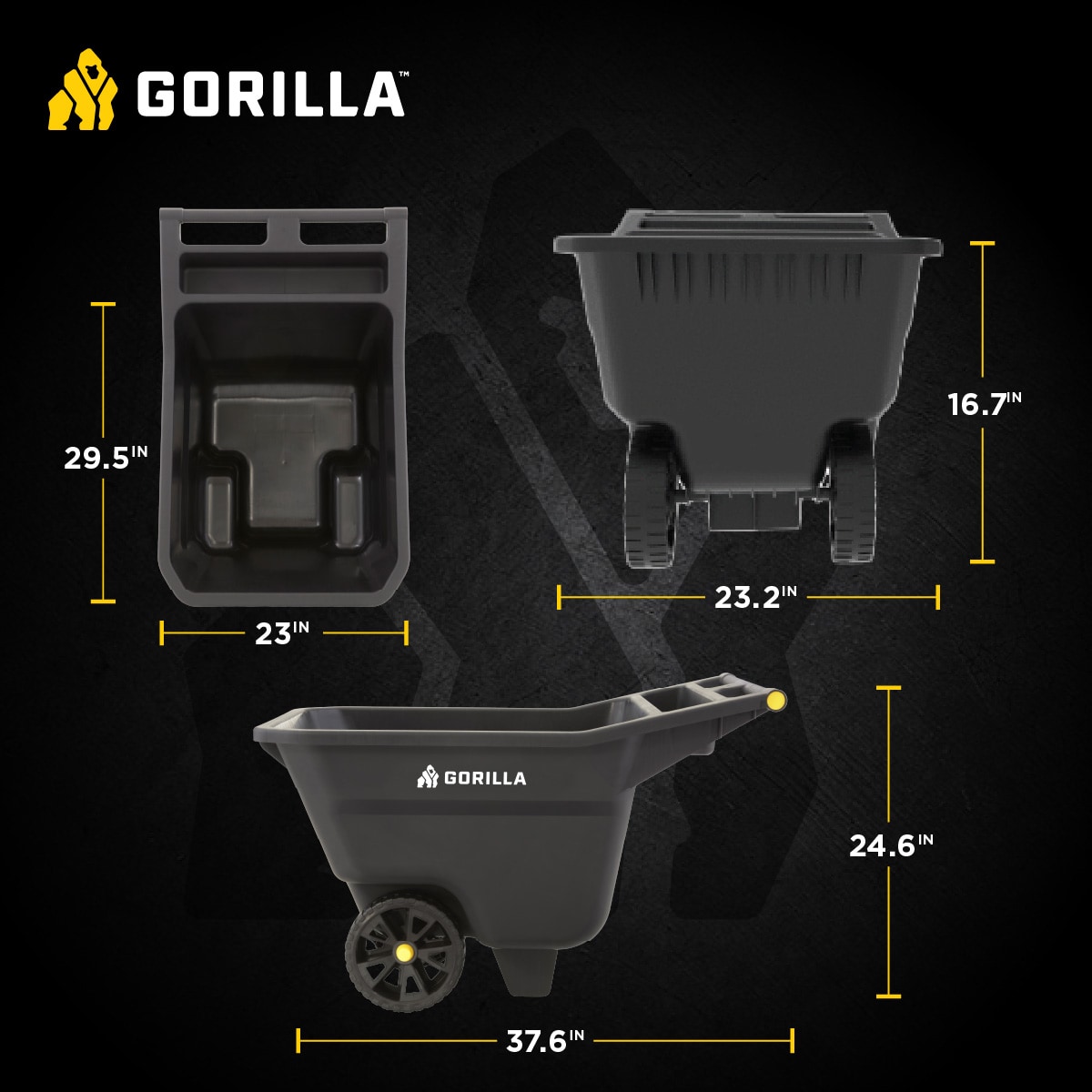 Gorilla Carts GCY-5 Yard-Carts - View #15