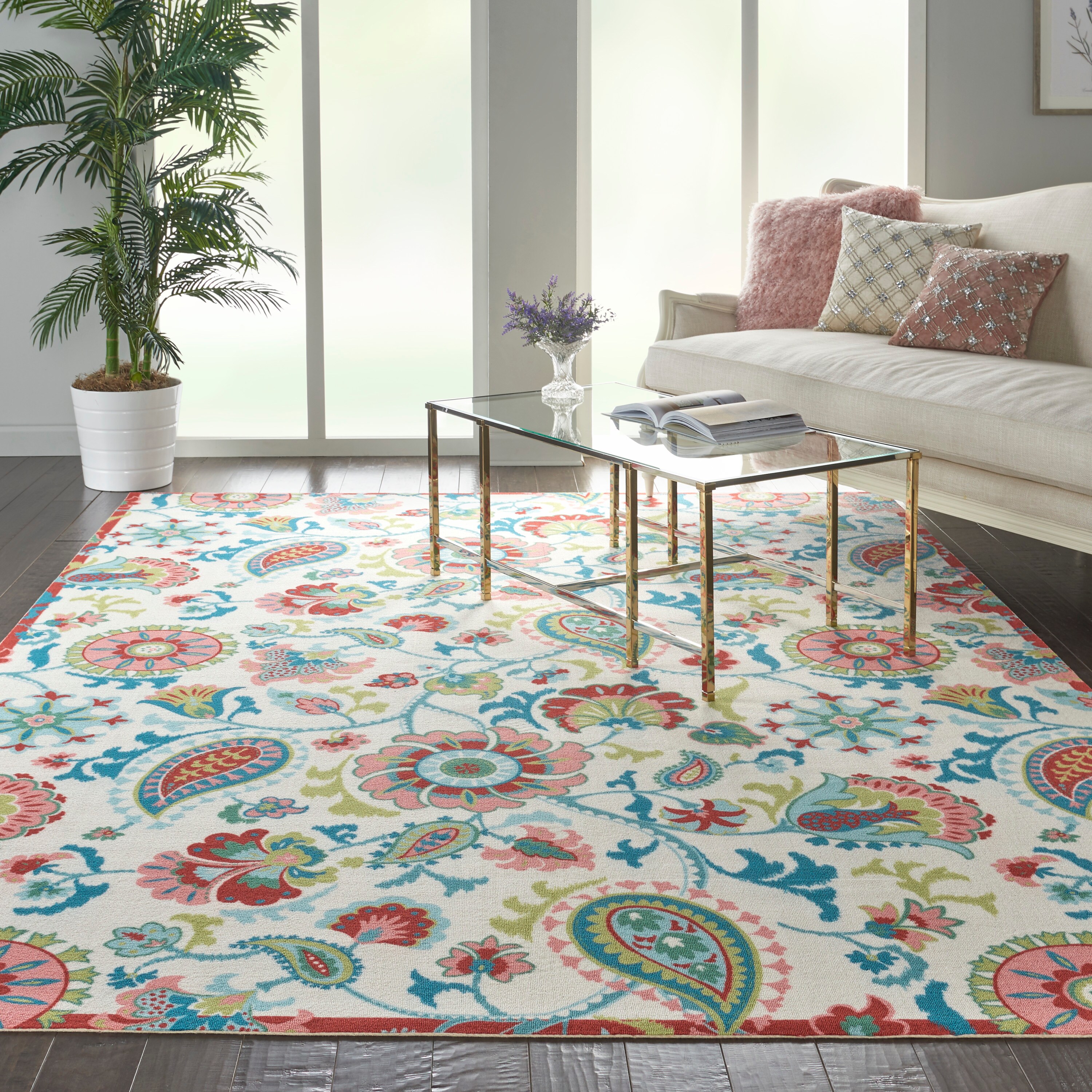 Waverly Sun N' Shade Indoor/Outdoor Poolside 10' x 13' Area Rug