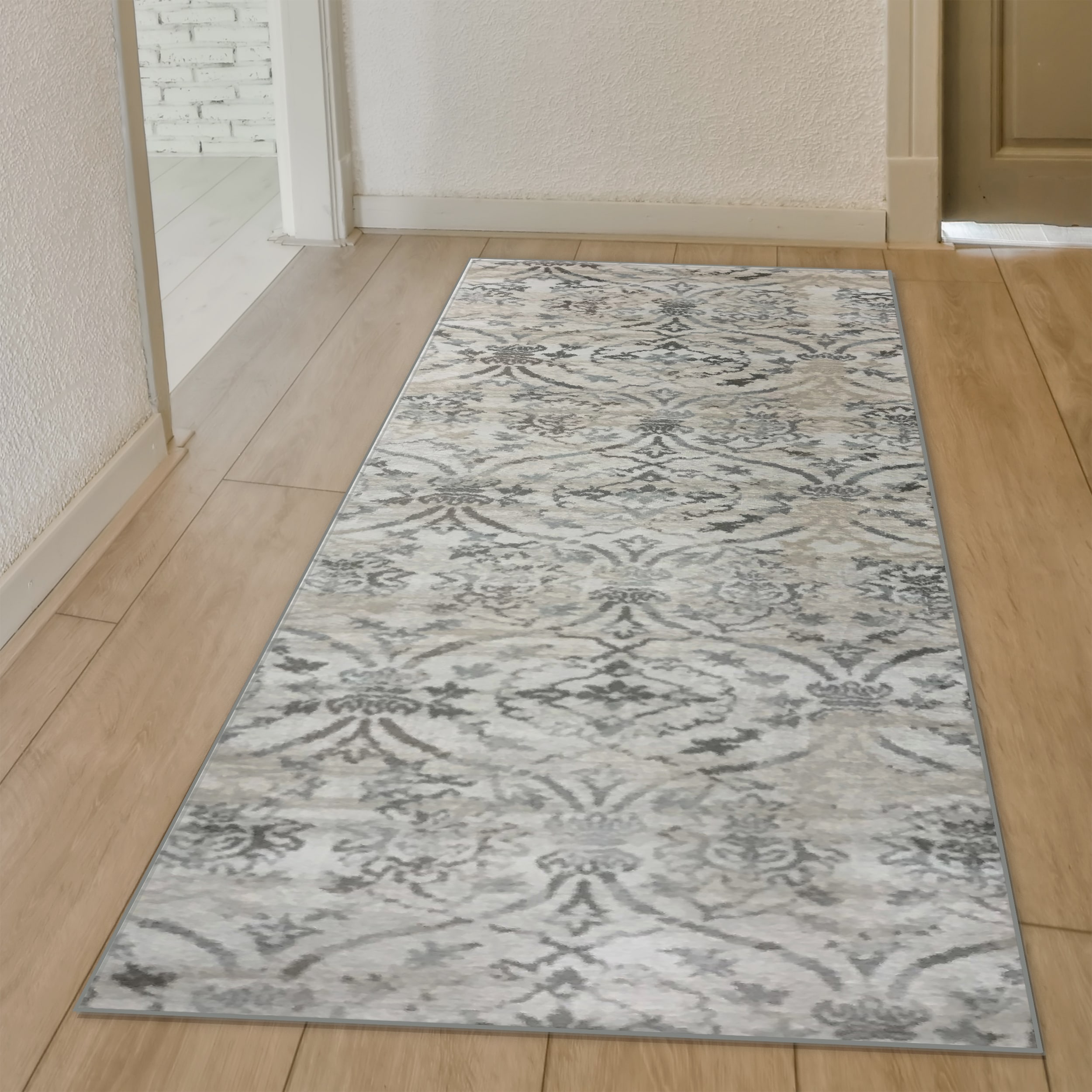 Radici USA 3746/1023/BONE Pisa 2 x 8 (ft) Polypropylene Bone Rectangular Indoor Abstract Bohemian/Eclectic Runner rug