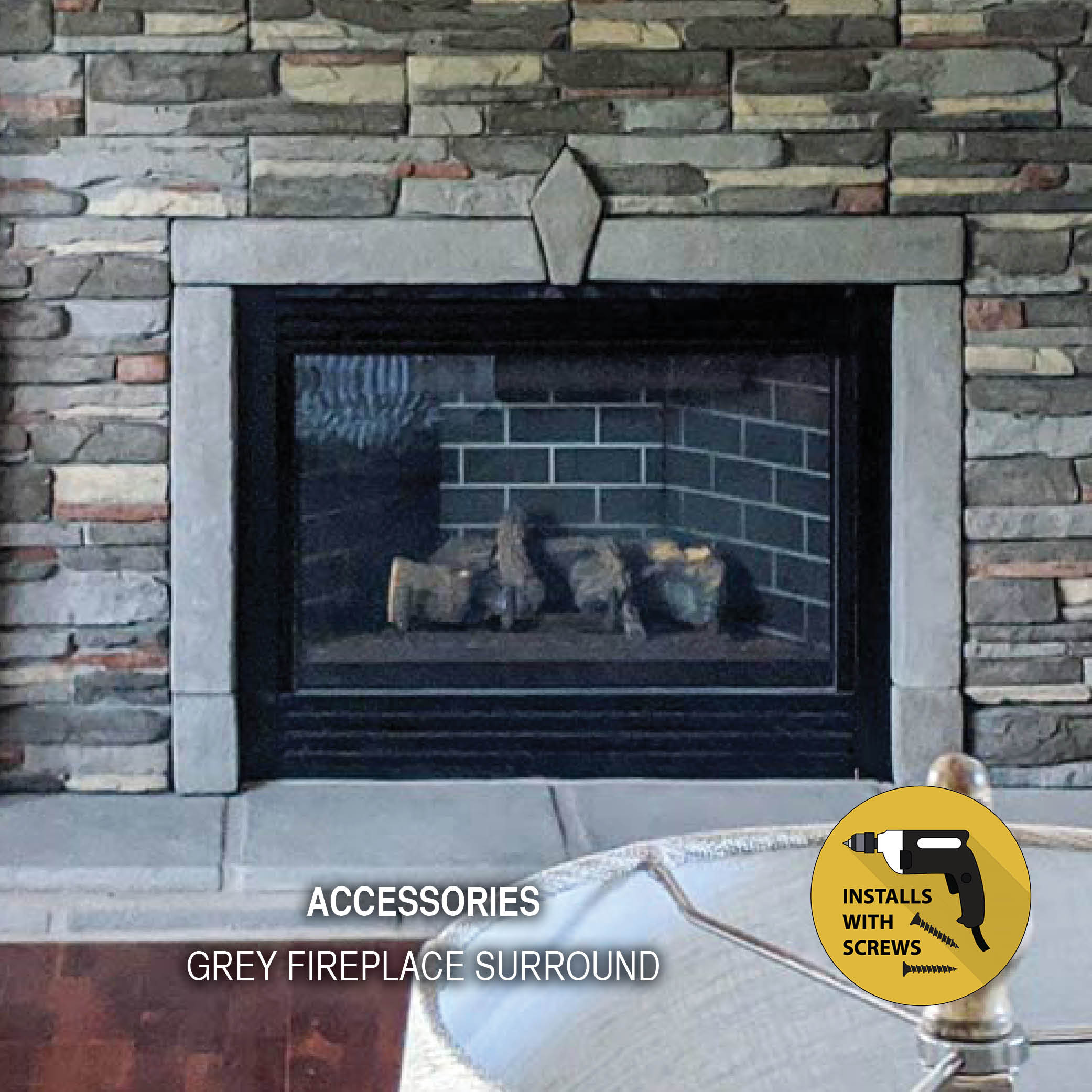 M-Rock FIREGREY Stone-Veneer - View #4
