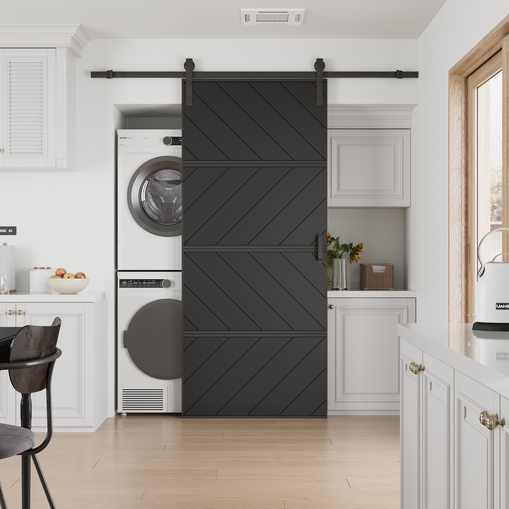JUJUBON IN-BDBL-XW-4D-BD1-36 Barn-Doors - View #3