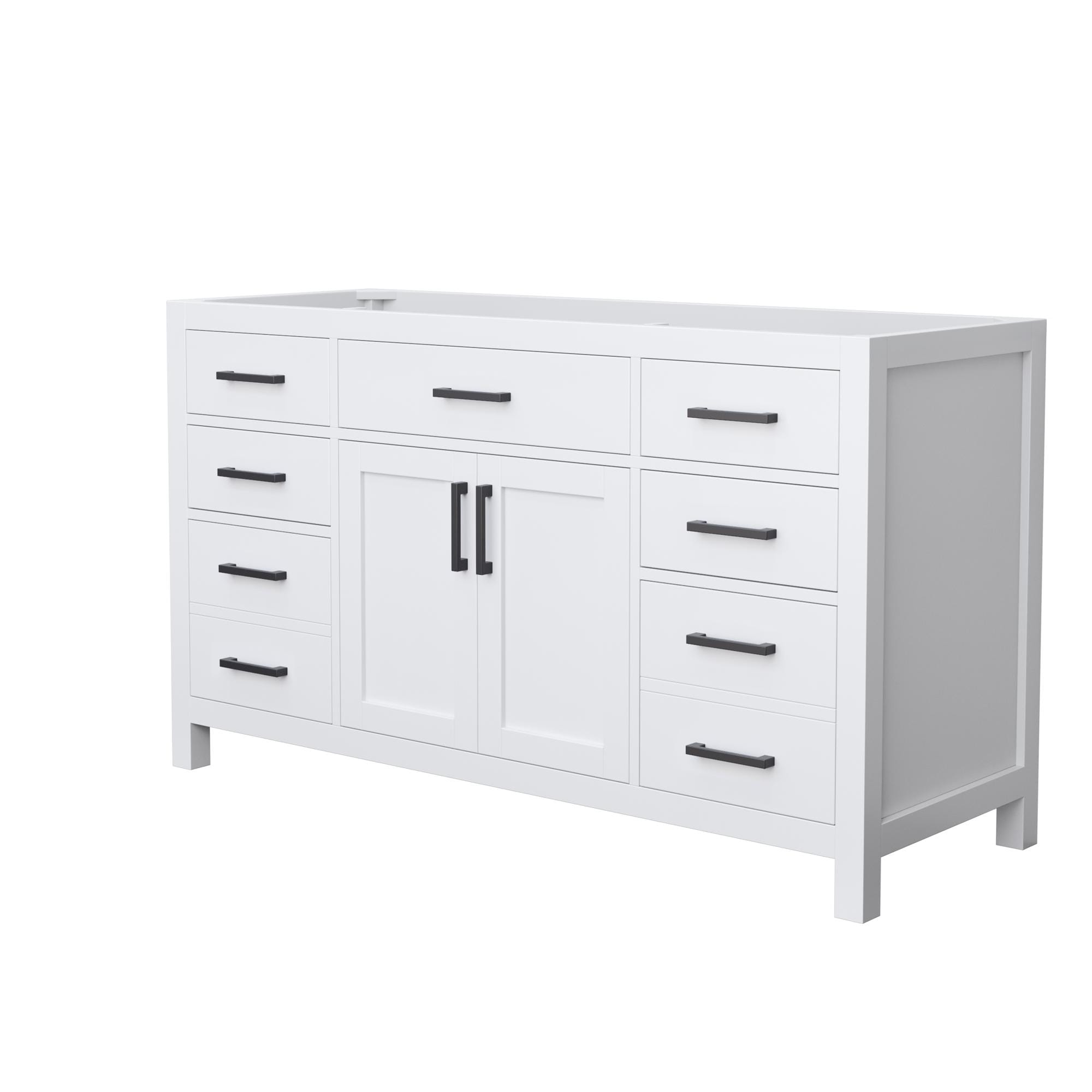 Wyndham Collection Beckett Bathroom Vanity Base Cabinet without Top