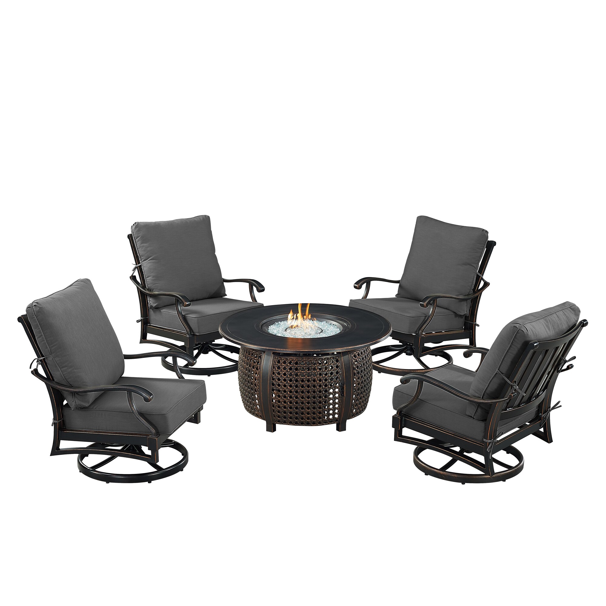 Oakland Living SHAO4CHCLIFFBKCUIBA Patio-Conversation-Sets - View #2