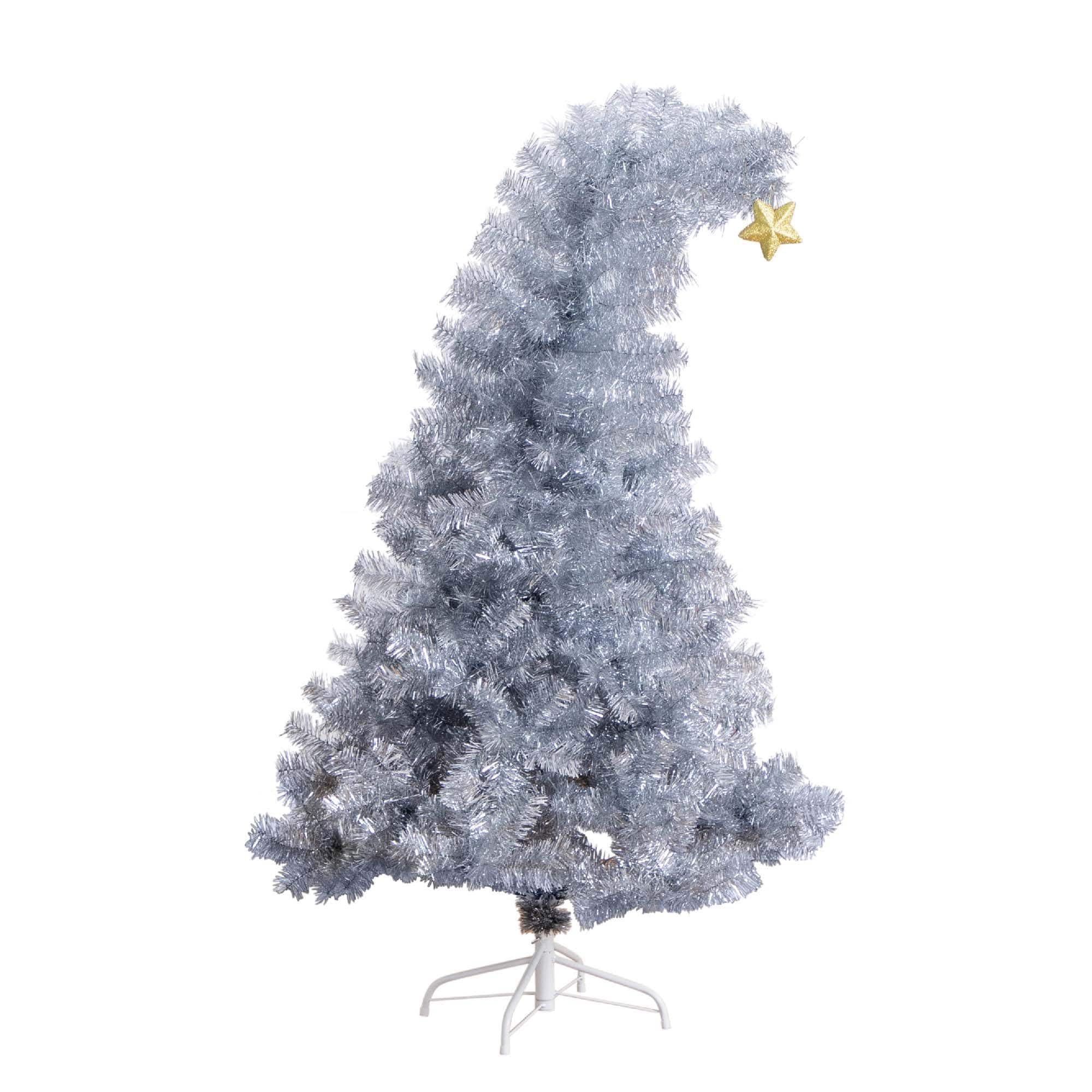 Nearly Natural T4795 5-ft Fir Silver Artificial Christmas Tree