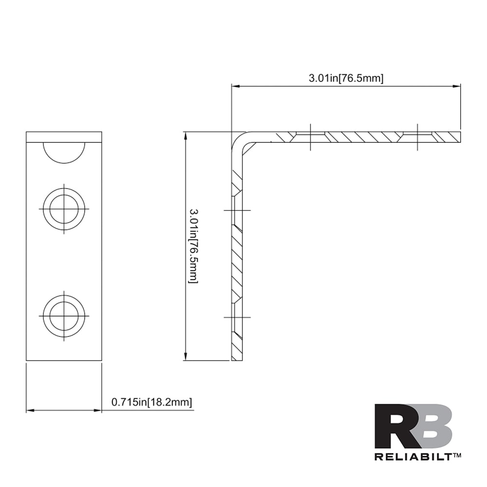 RELIABILT 605739 Mending-Plates-Brackets-Braces - View #5