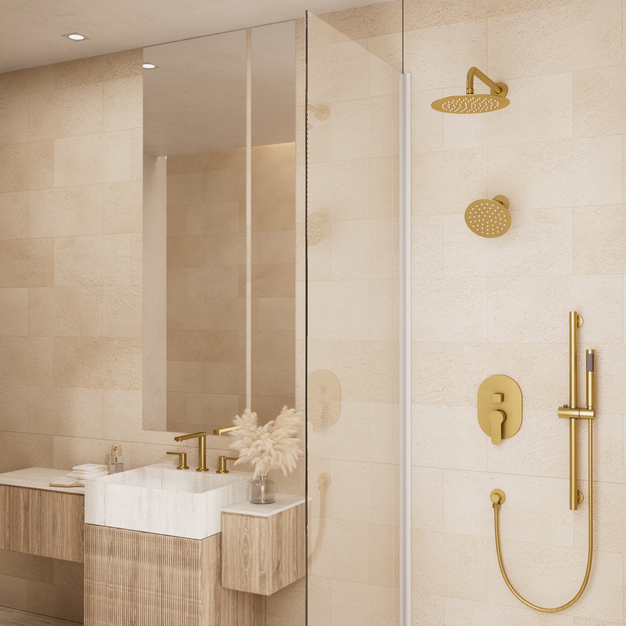 CRANACH C00.CR40.BG Showerhead-Bar-Panels - View #3