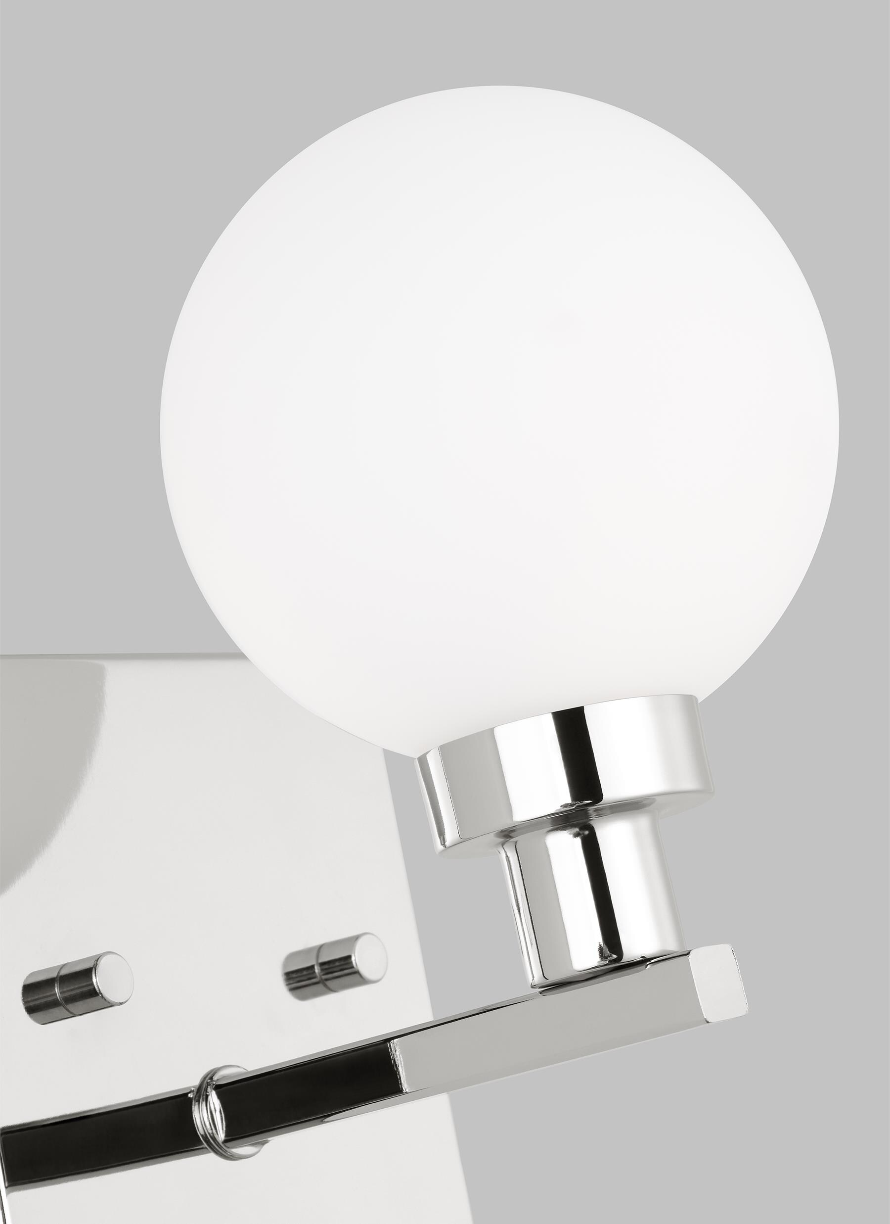 Clybourn Chrome Milk Glass Dimmable Wall Sconce
