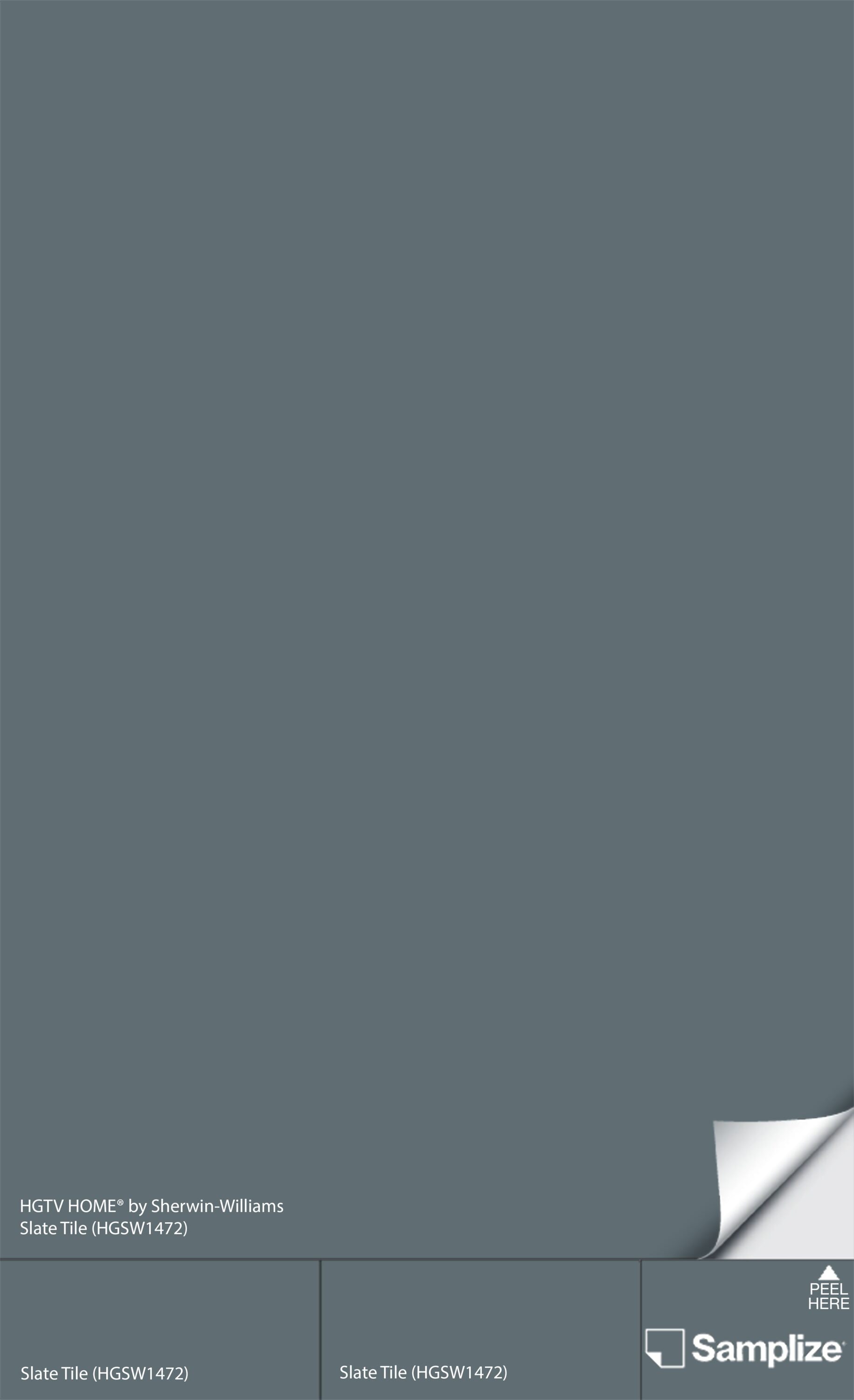 Samplize HGSW-(HGSW1472)-12 Slate Tile Hgsw1472 Peel and Stick Paint Sample (9-in x 14-3/4-in)