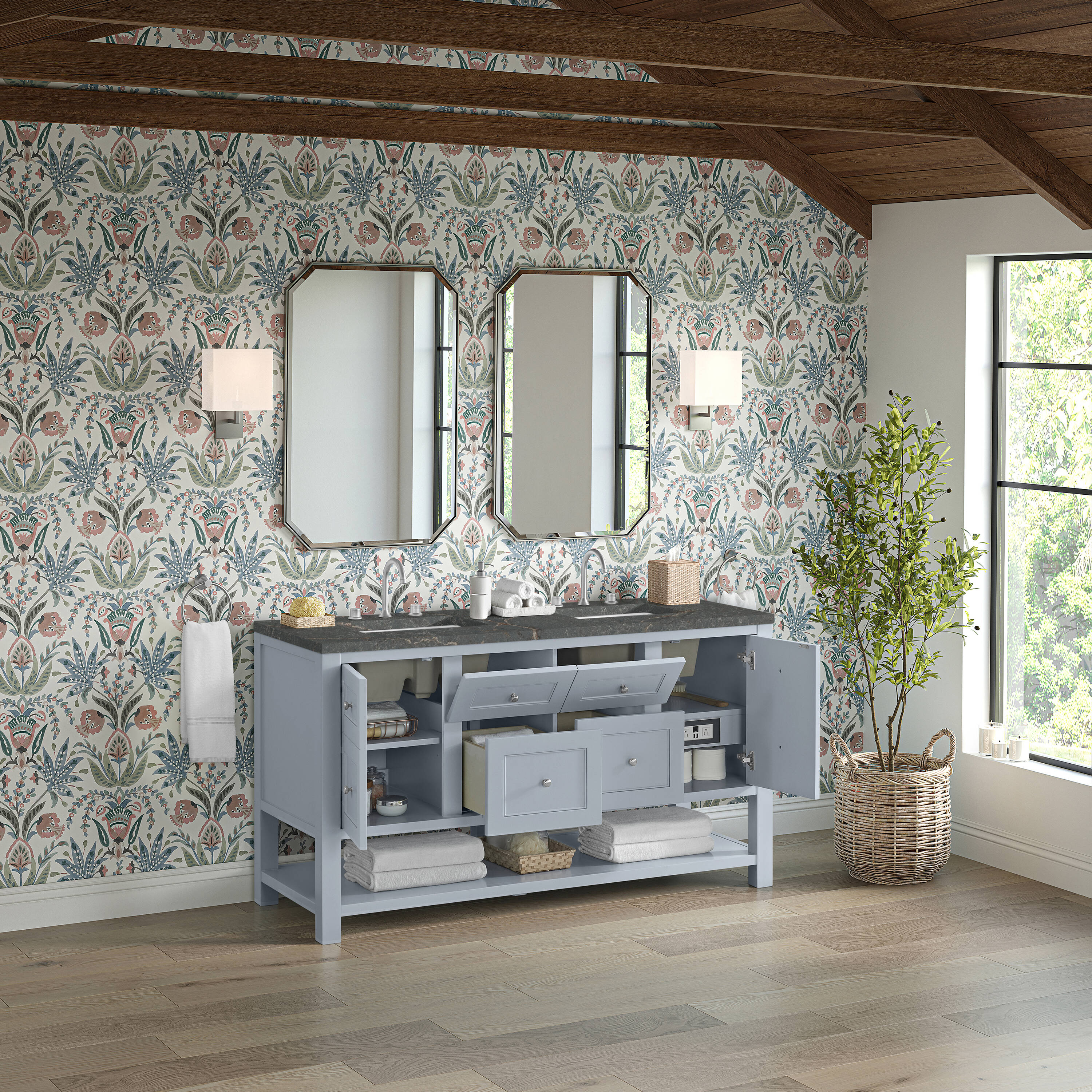 James Martin Vanities 330-V60D-SRB-3PBL Bath-Vanity-Combo - View #4