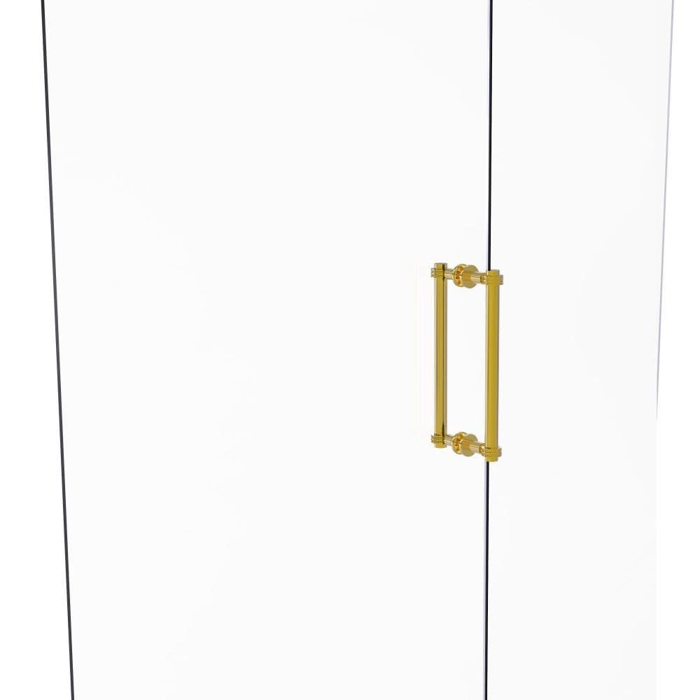 Allied Brass 404D-12BB-PB Polished brass 12-Inches Hinged shower door Handle