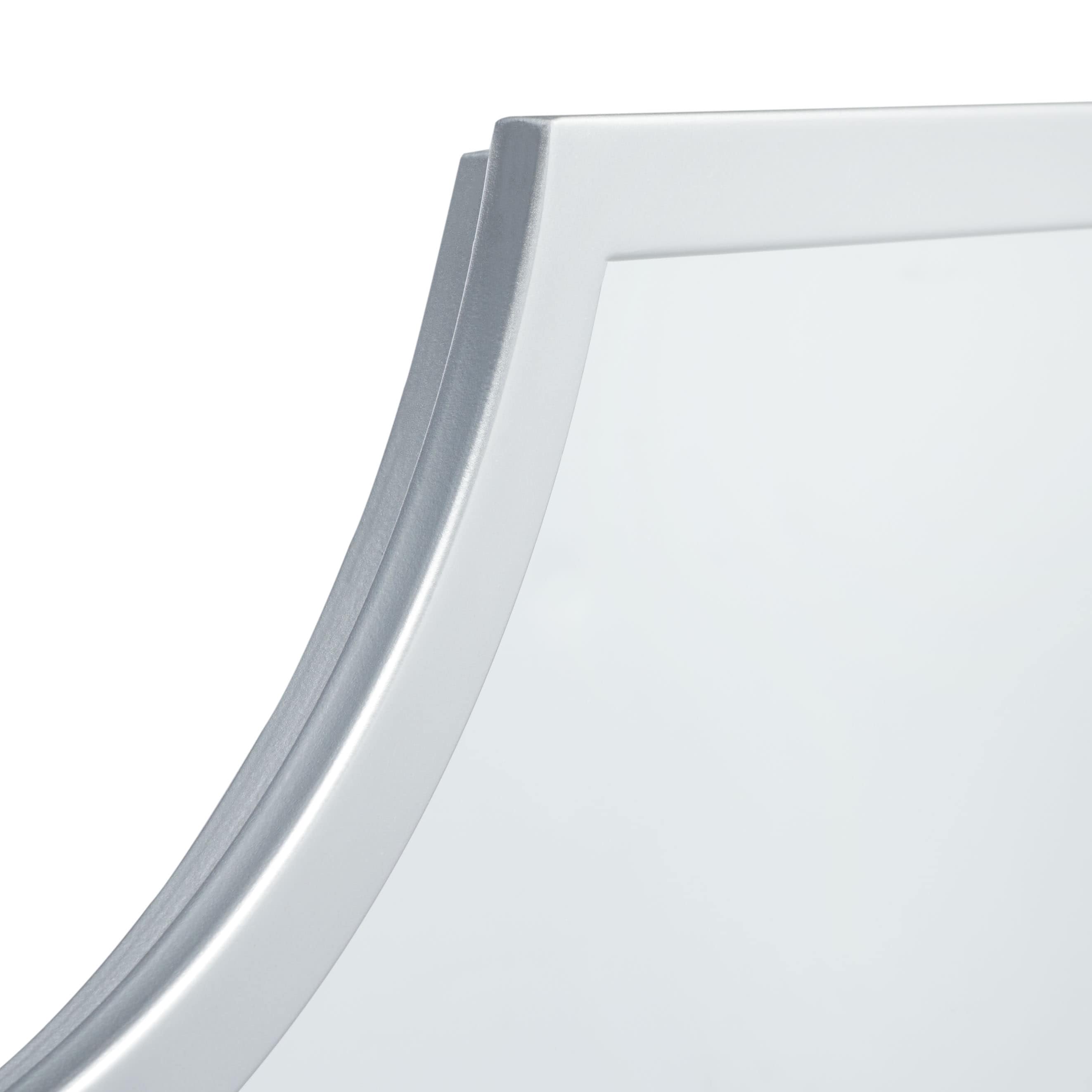 Elenin Silver Scalloped Rectangular Wall Mirror