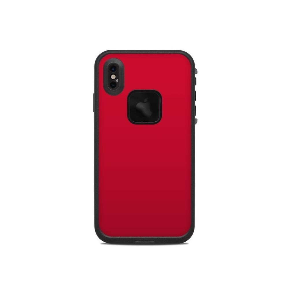 DecalGirl DCGRL590670  LFXSM-SS-RED Lifeproof iPhone XS Max Fre Case Skin- Solid State Red