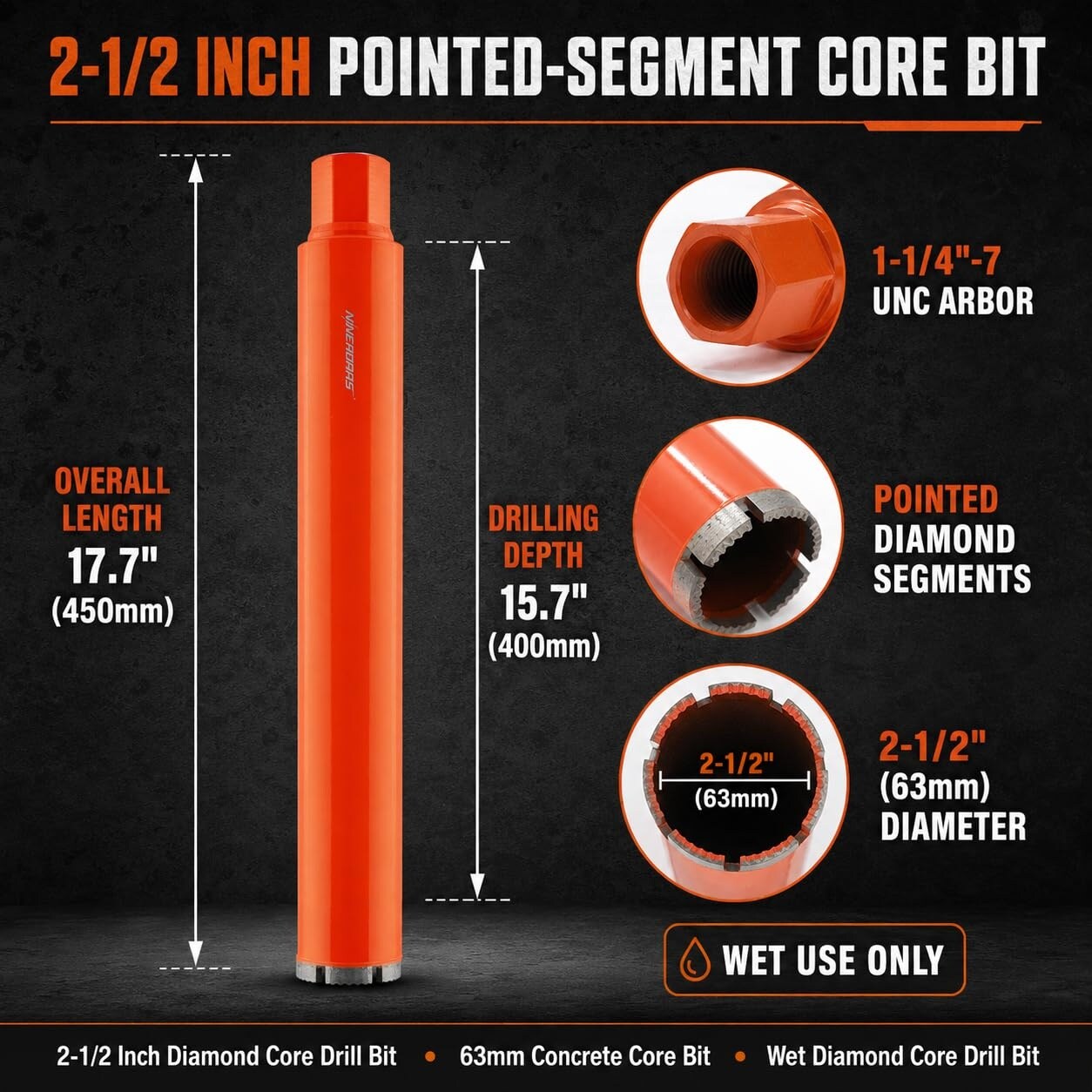 Aoibox LABBQH6H Cement-Masonry-Drill-Bits - View #2