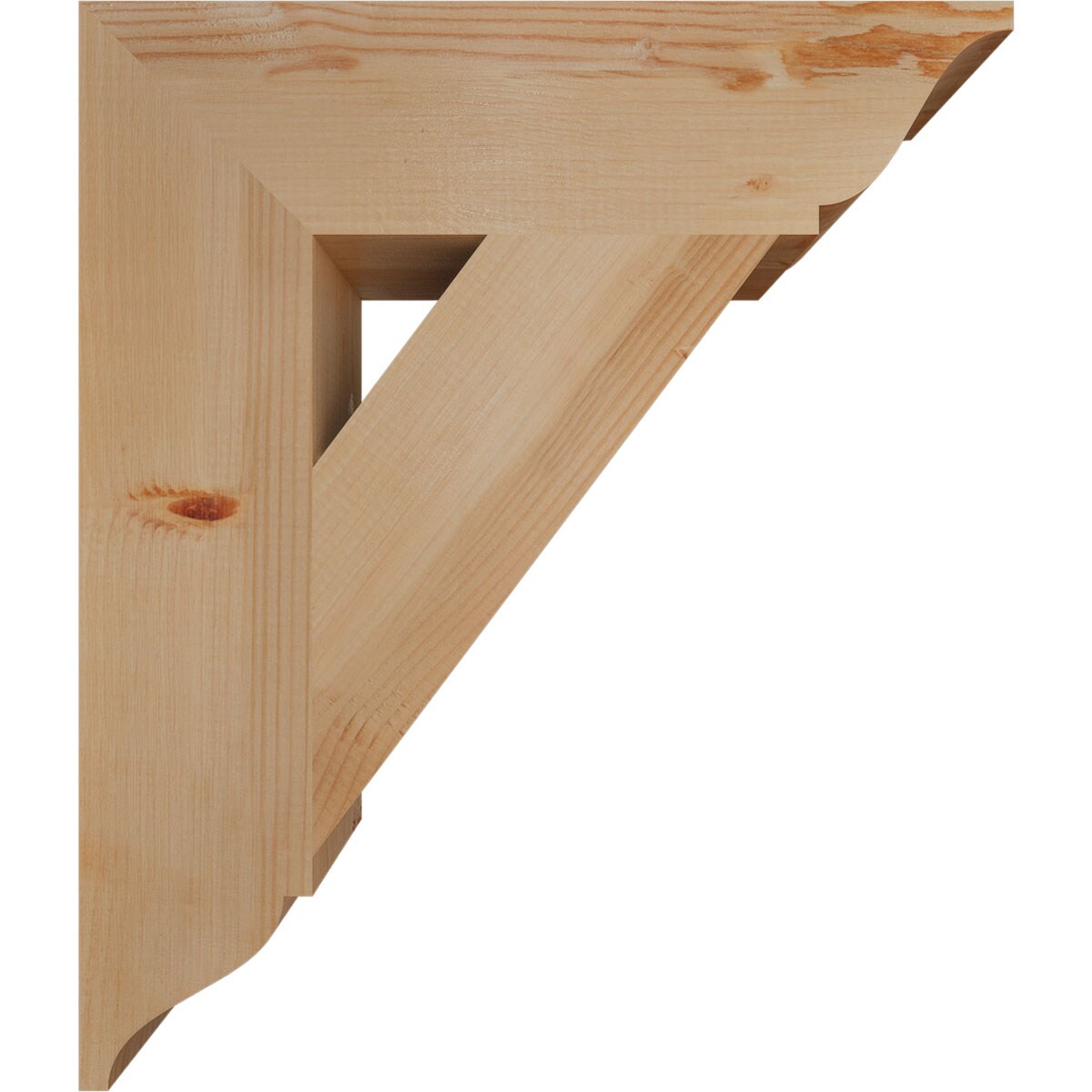 Ekena Millwork BKT06X24X28TRA01SDF Exterior-Brackets-Braces - View #3