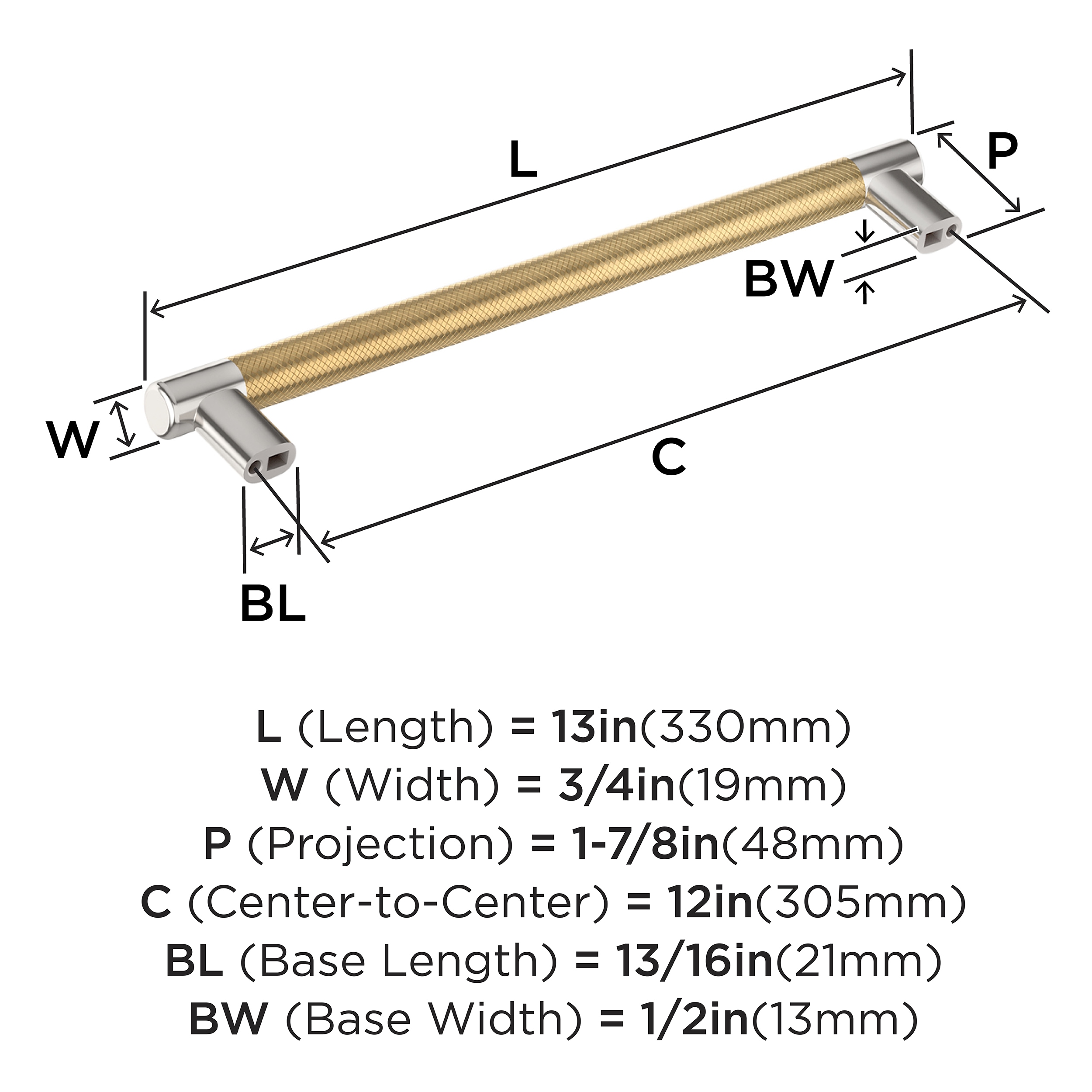 Amerock BP54040PNCZ Cabinet-Pulls - View #4