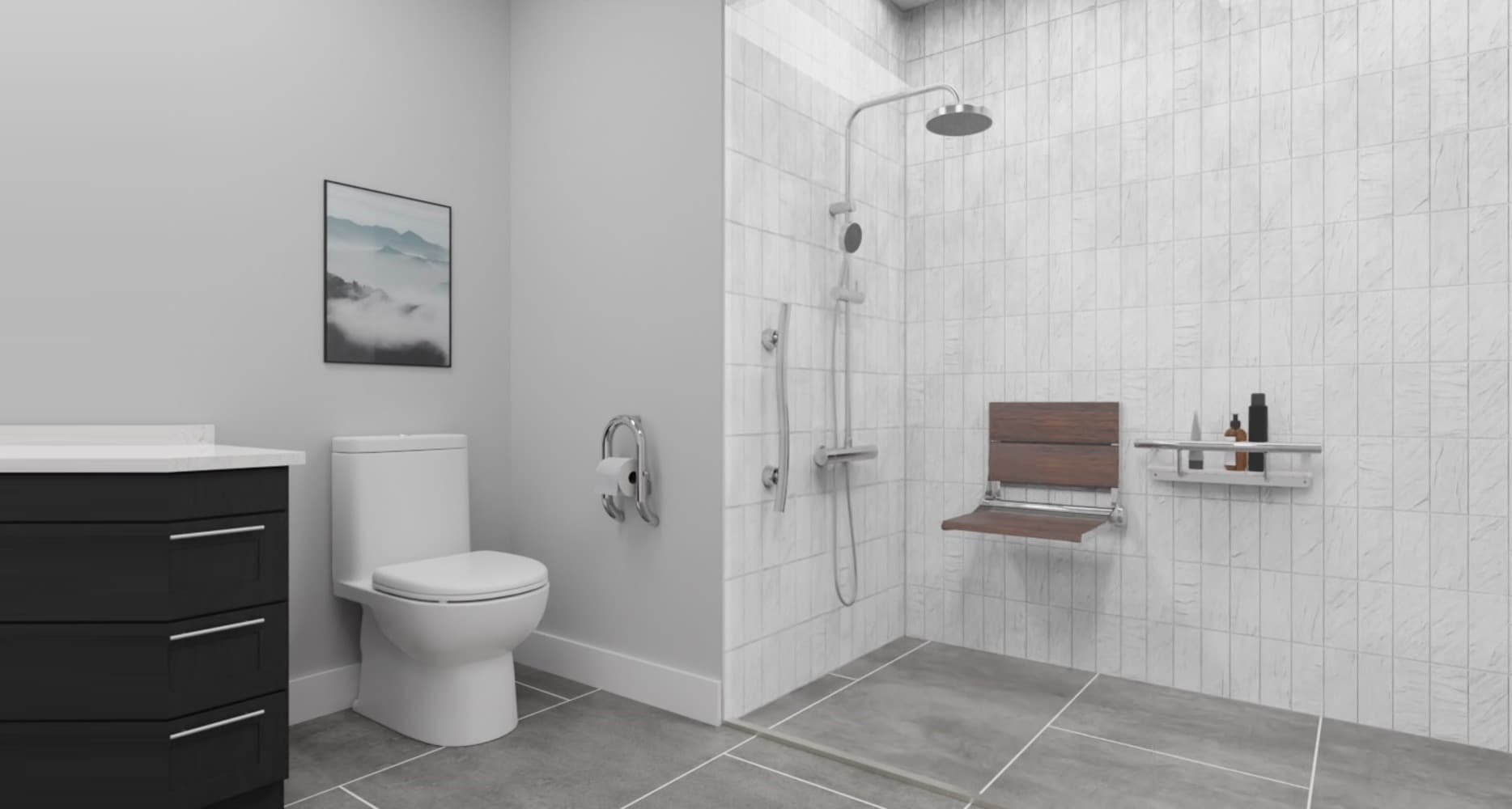 Invisia INV-WSFD-26-MED-BS Bath-Safety-Seats-Benches - View #8