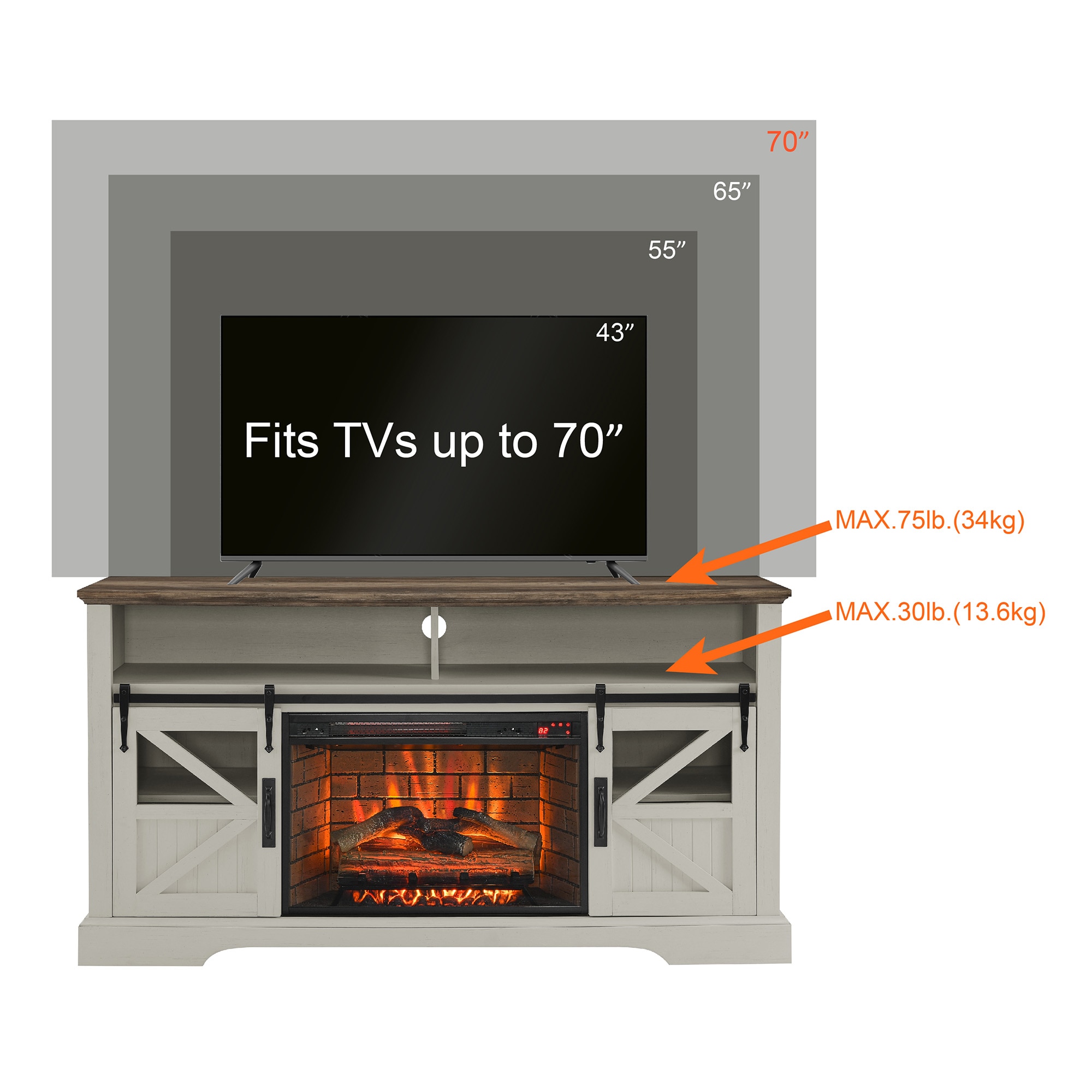SINOFURN SYC070010BG Electric-Fireplaces - View #14