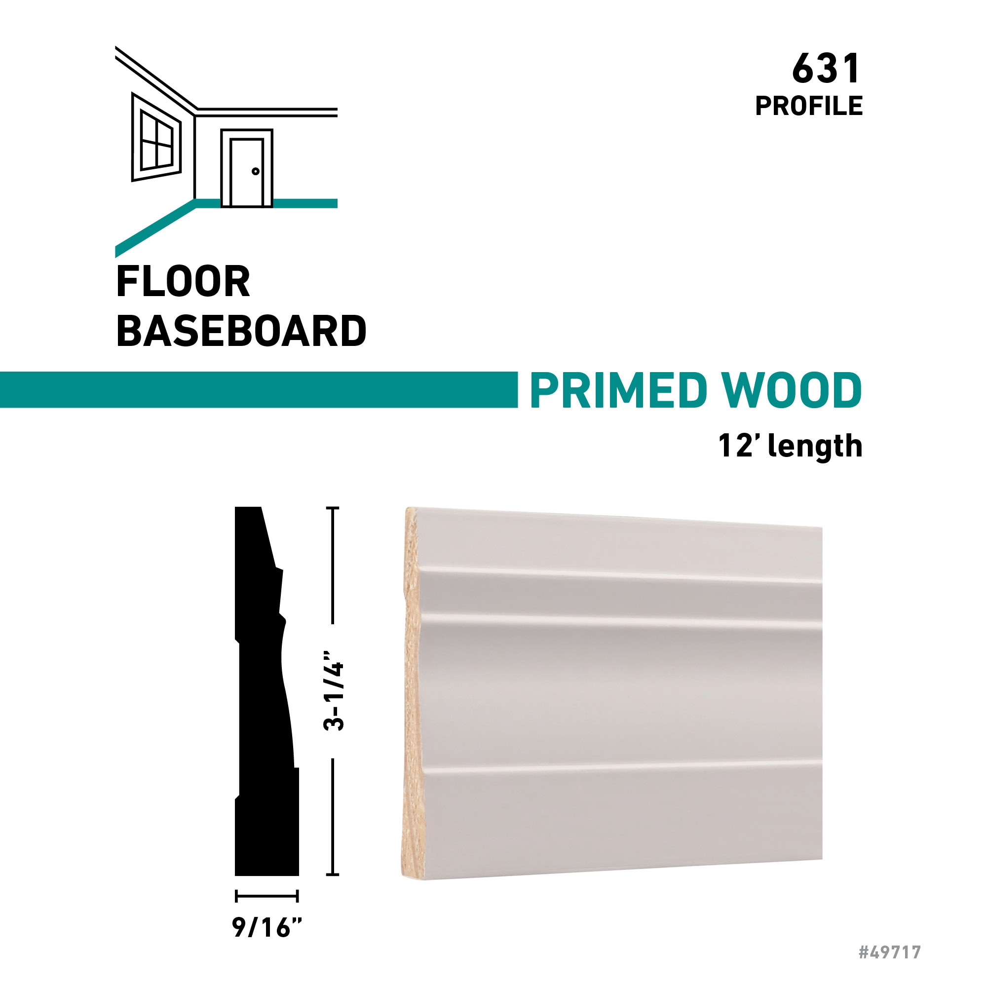 RELIABILT 63112FJPMD Baseboard-Moulding - View #3