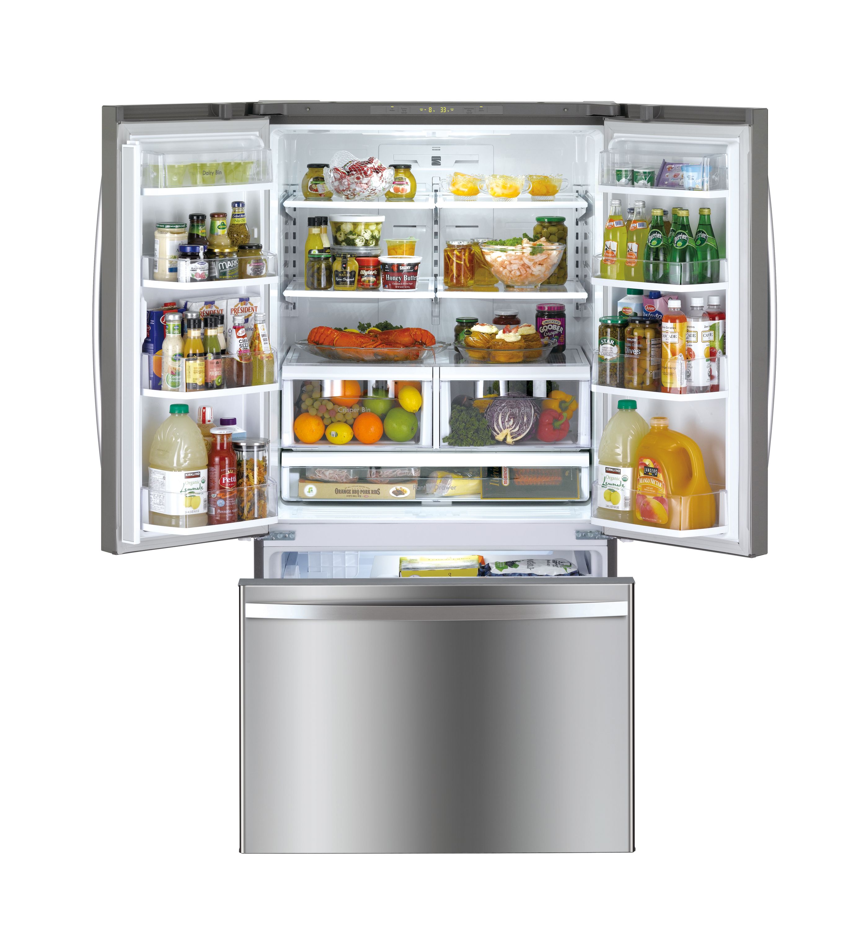 Kenmore 25.5-cu ft-Door French Door Refrigerator with Ice Maker ...