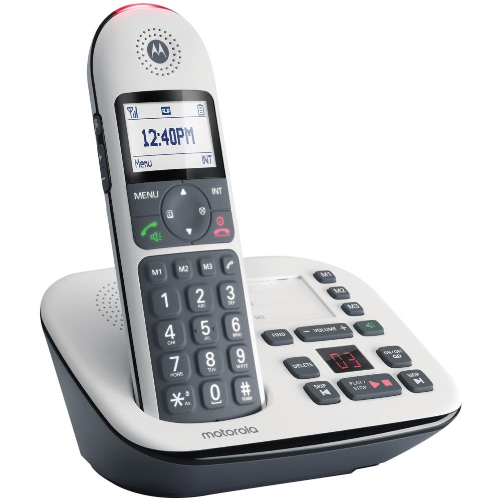 Motorola CD5011 Blanc Téléphone numérique sans Fil avec répondeur 
